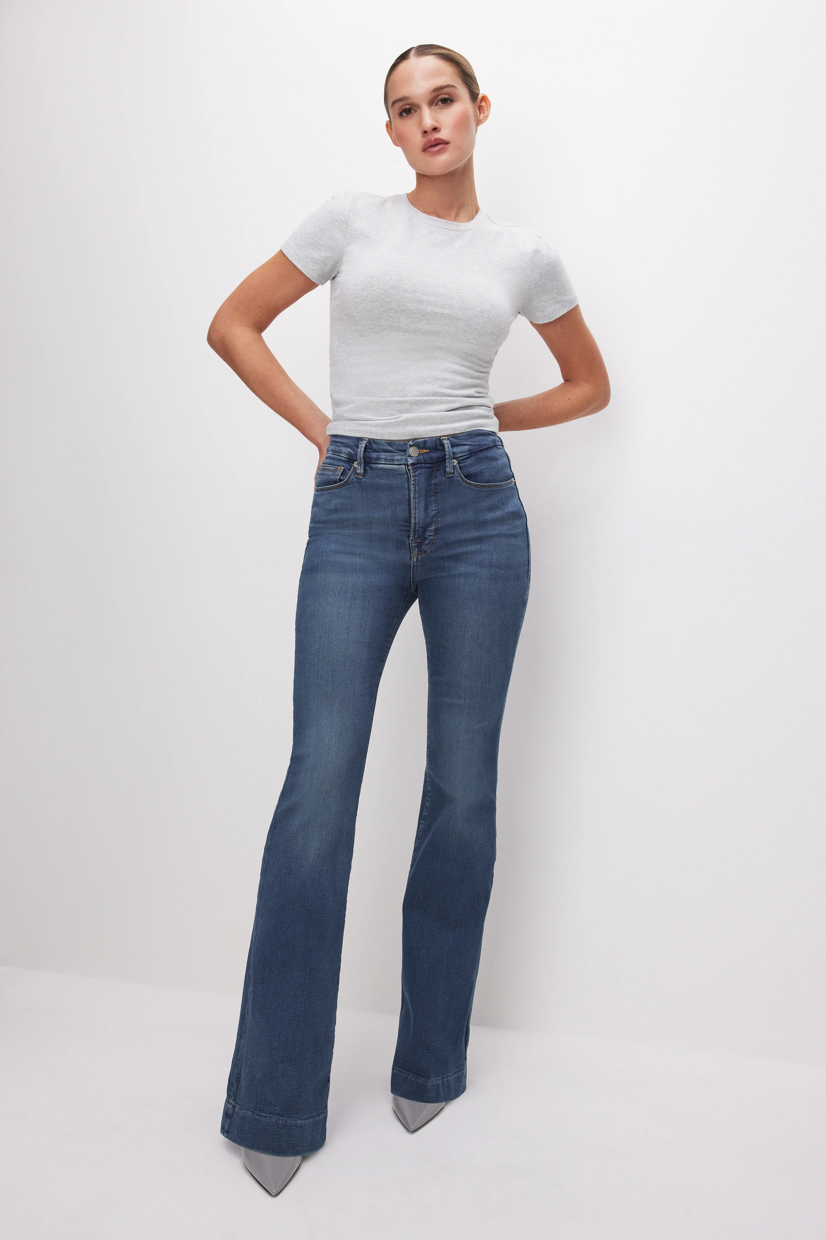 GOOD LEGS FLARE JEANS | BLUE004