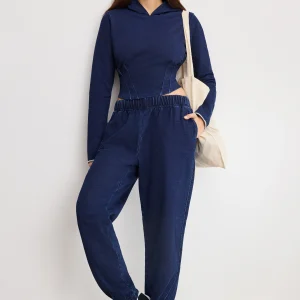 JEANIUS CORSET HOODIE | INDIGO1029