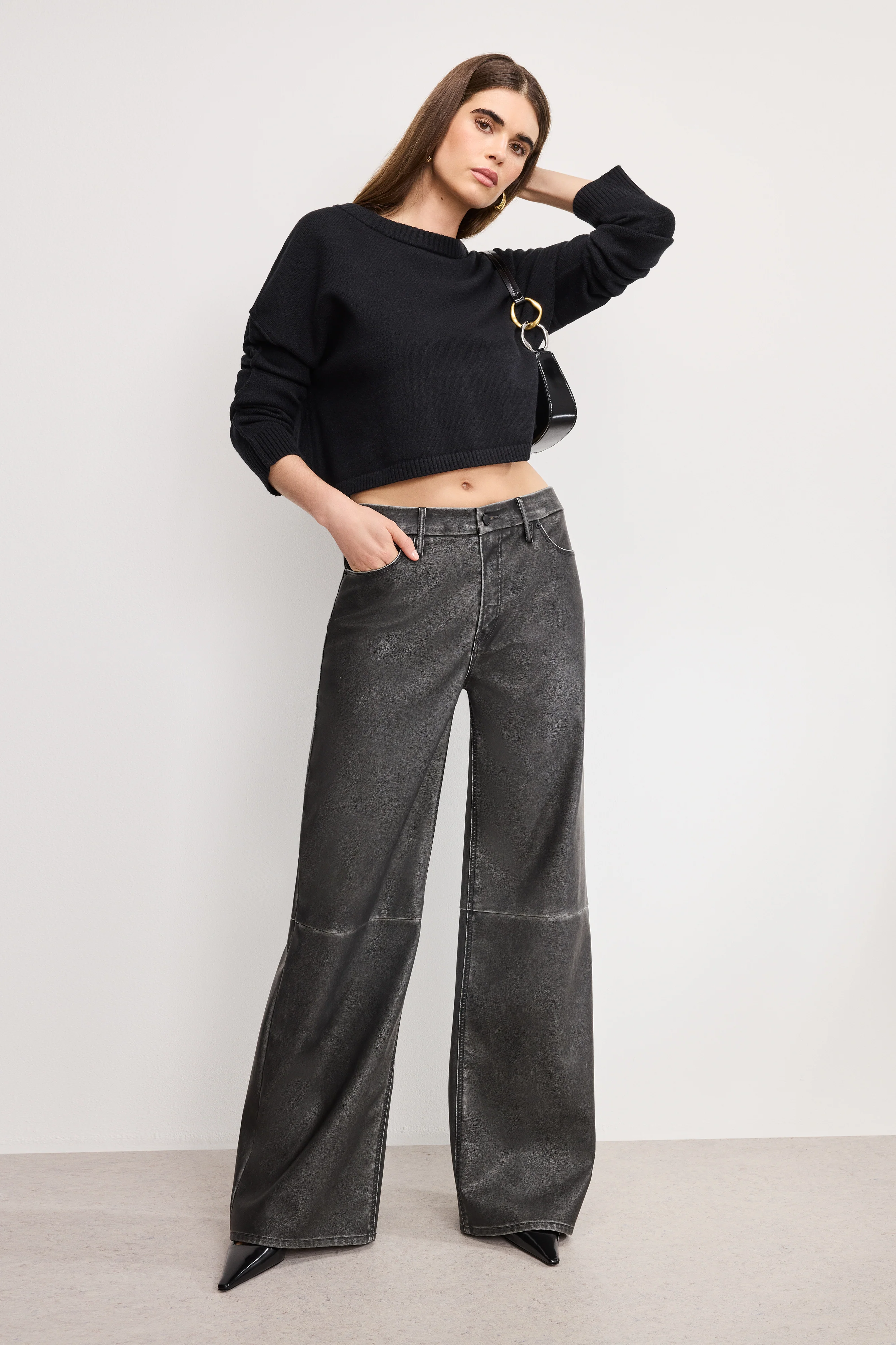 COZY KNIT CREW NECK | BLACK