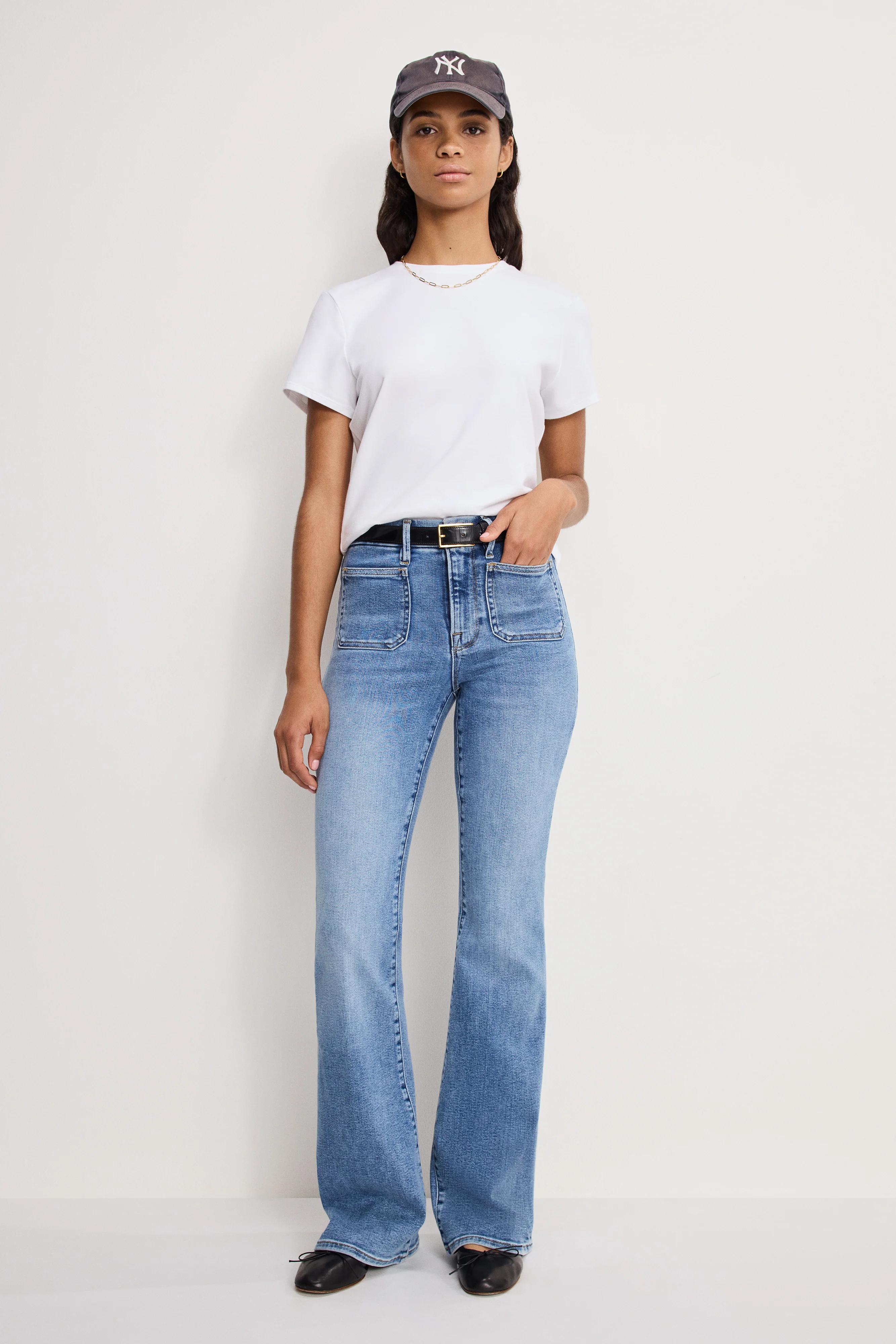 GOOD LEGS FLARE JEANS | INDIGO1149