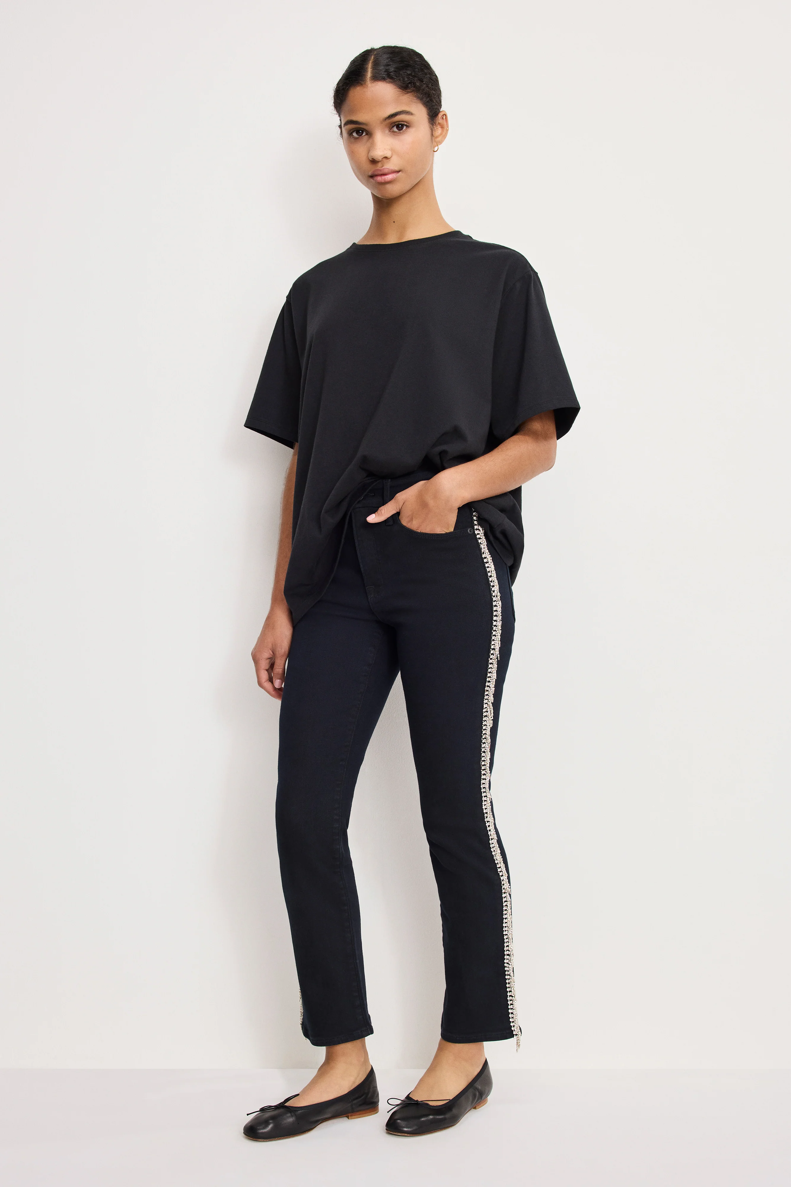 GOOD LEGS STRAIGHT DIAMOND JEANS | BLACK411