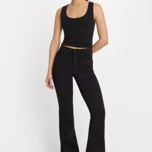 NEVER FADE GOOD LEGS FLARE JEANS | BLACK