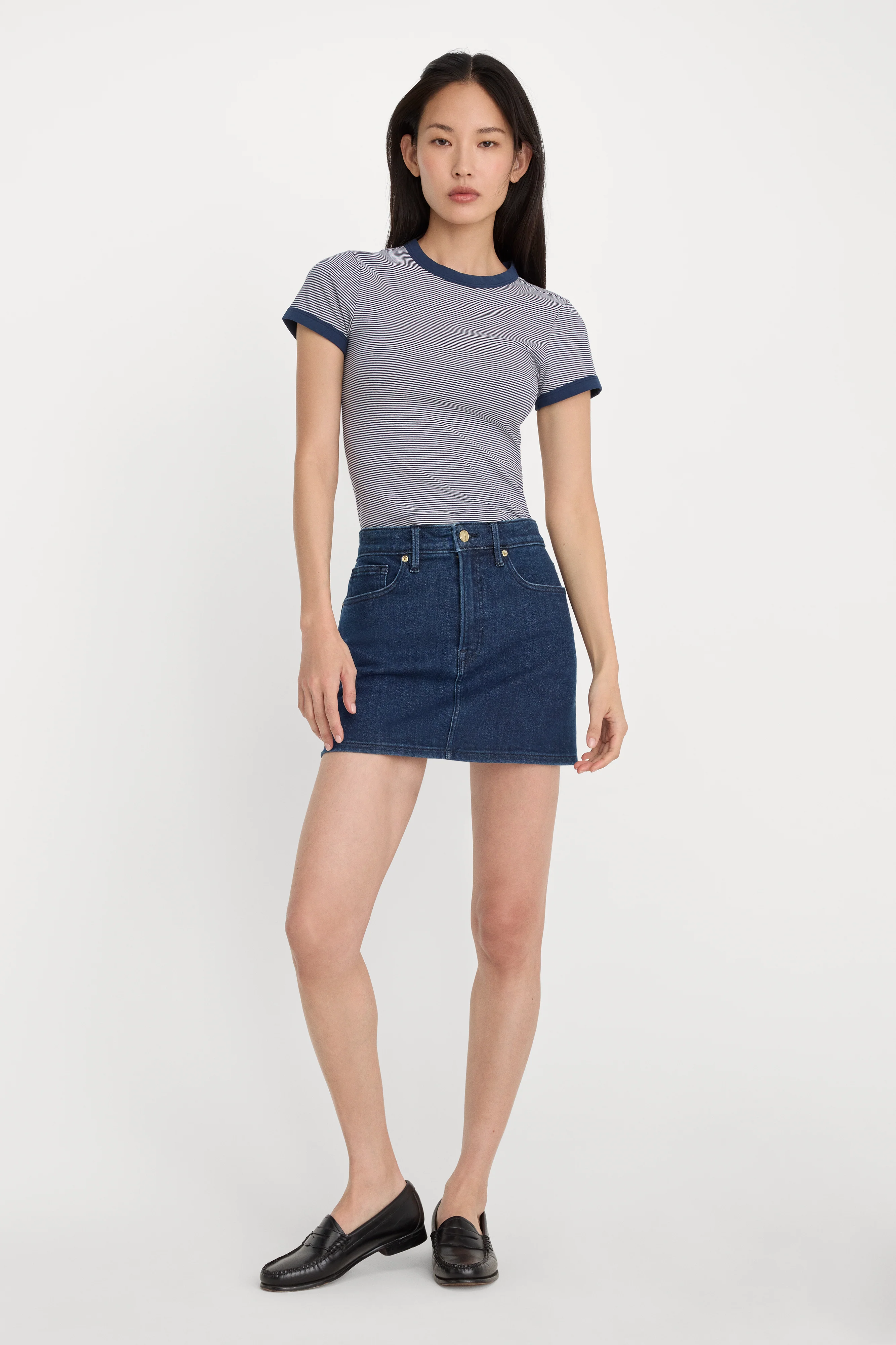 GOOD 90S MINI SKIRT | INDIGO1169