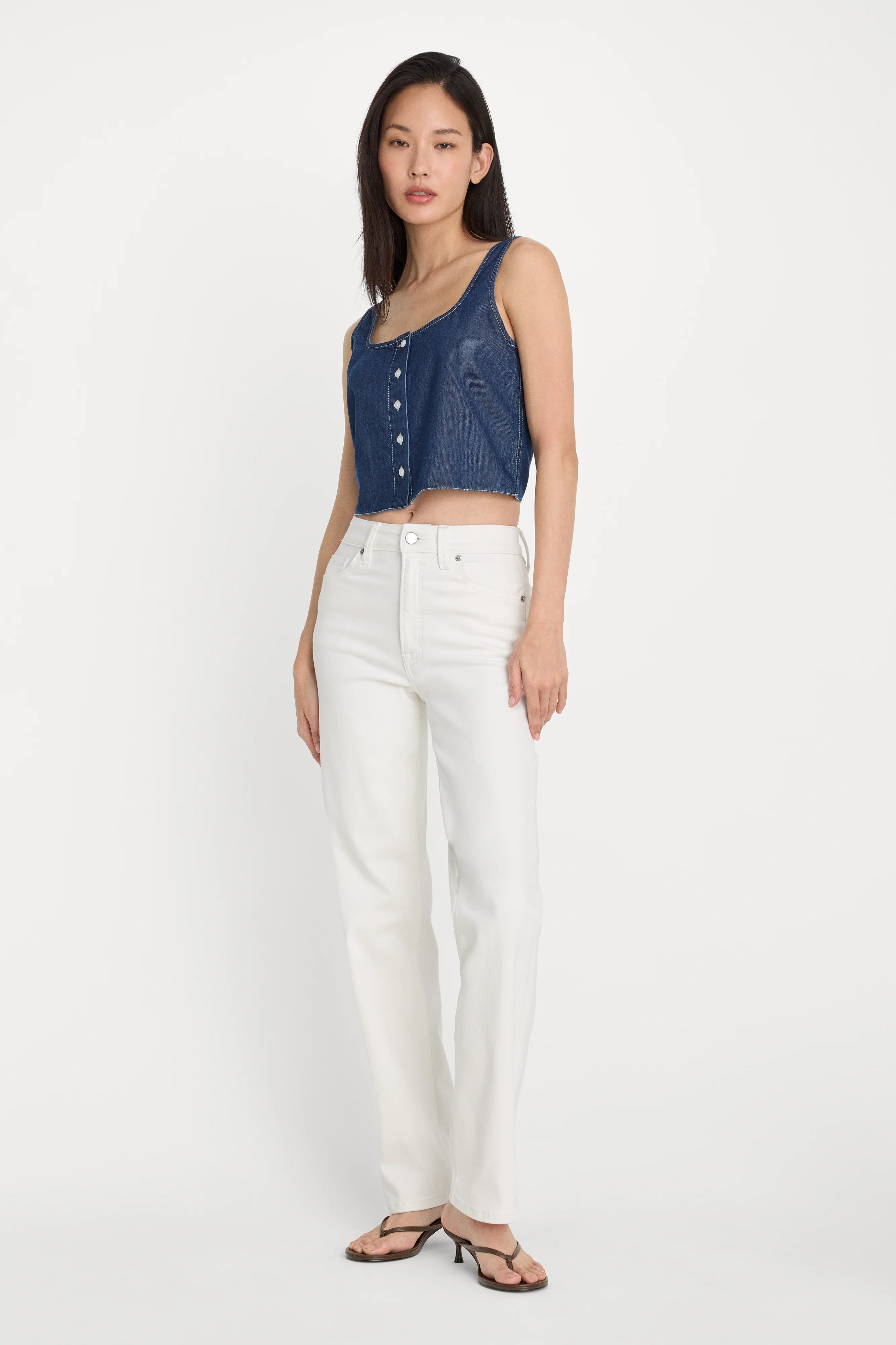GOOD TRUE STRAIGHT JEANS | WHITE001