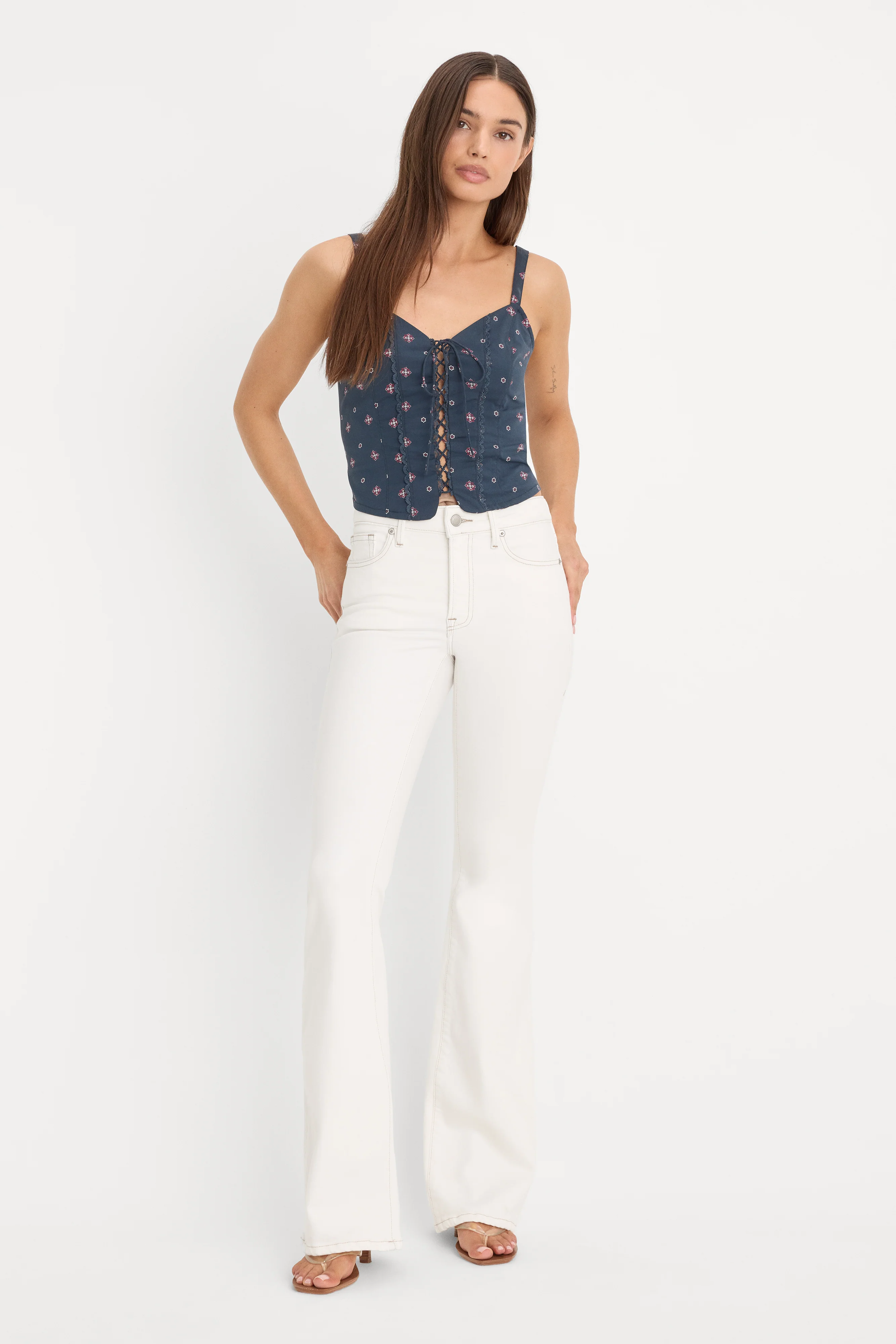 DOLLY JOLEANS GOOD LEGS FLARE JEANS | VINTAGE WHITE