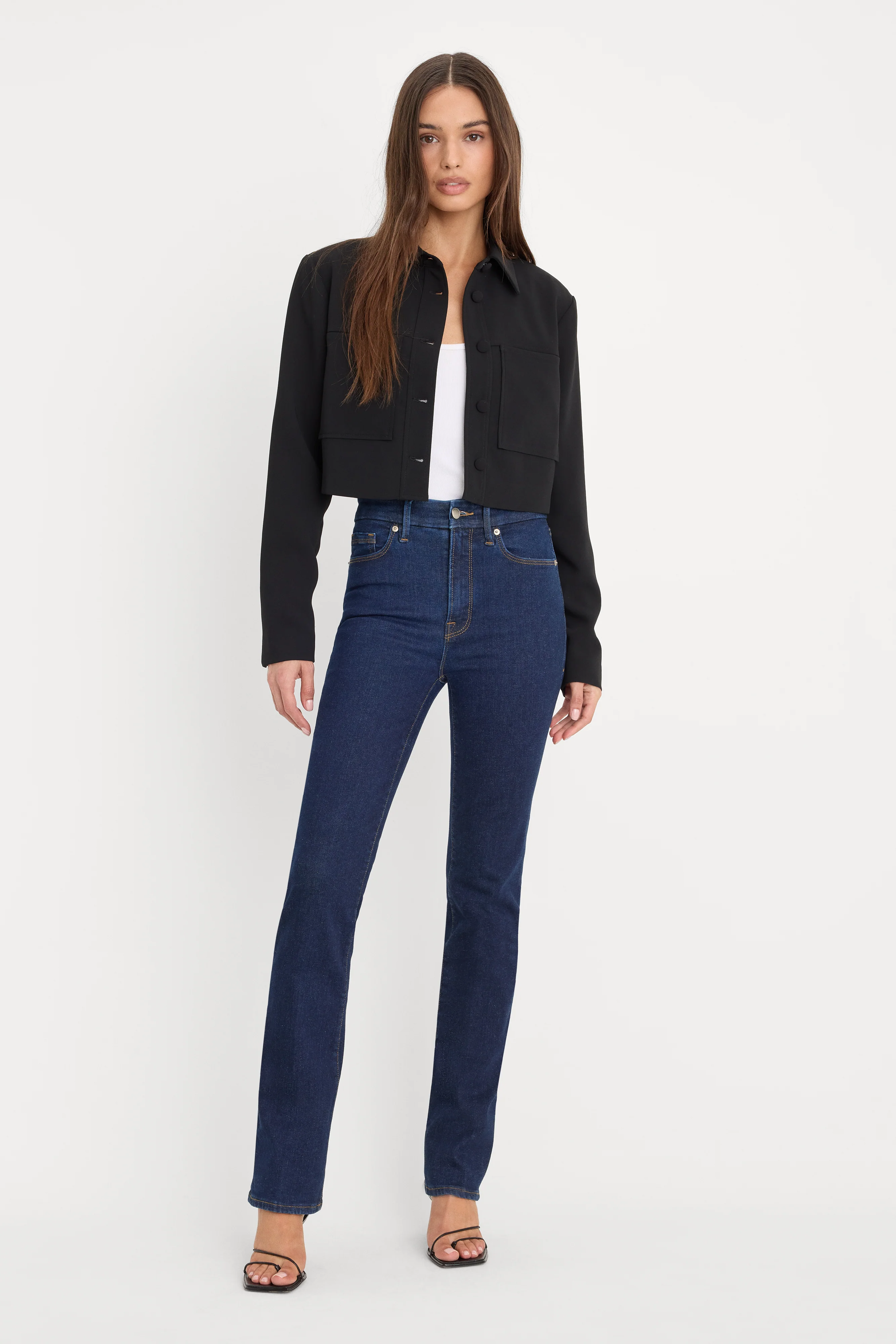 GOOD LEGS STRAIGHT JEANS LONG | DEEPBLUE04