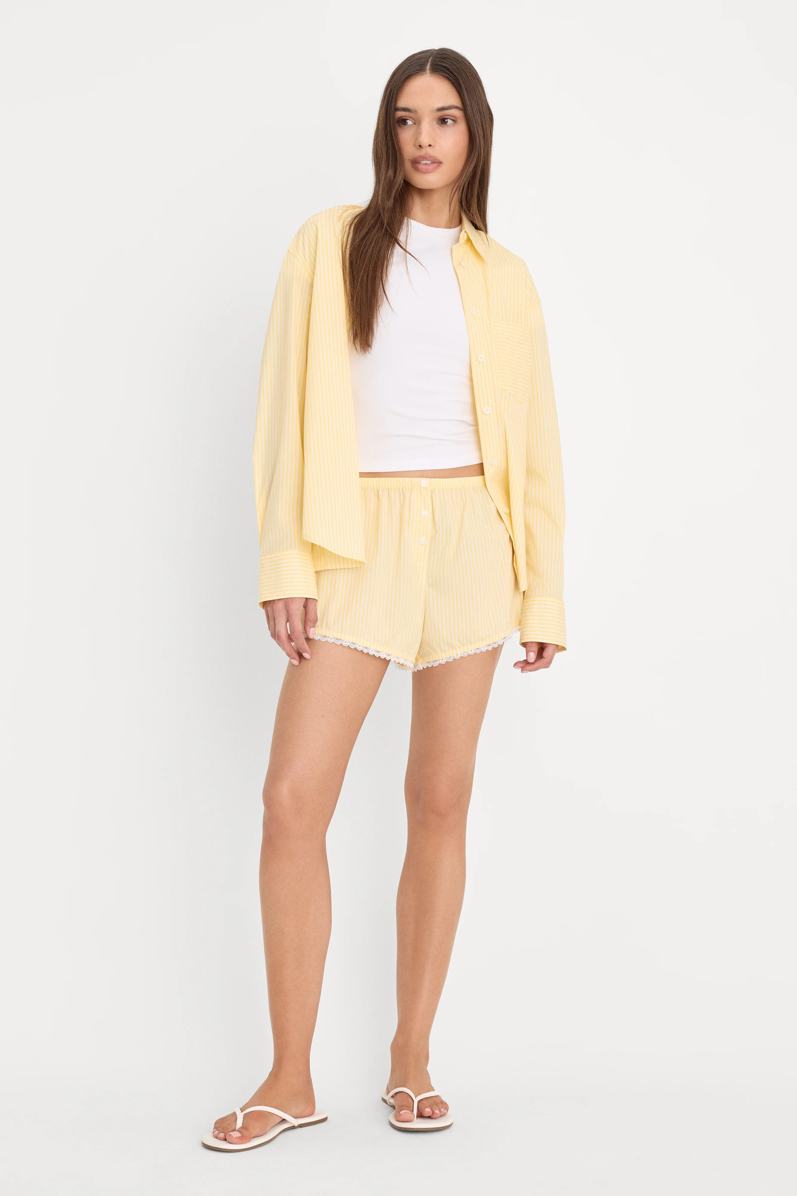 POPLIN PULL ON BOXER SHORTS | BUTTERBEAM STRIPE