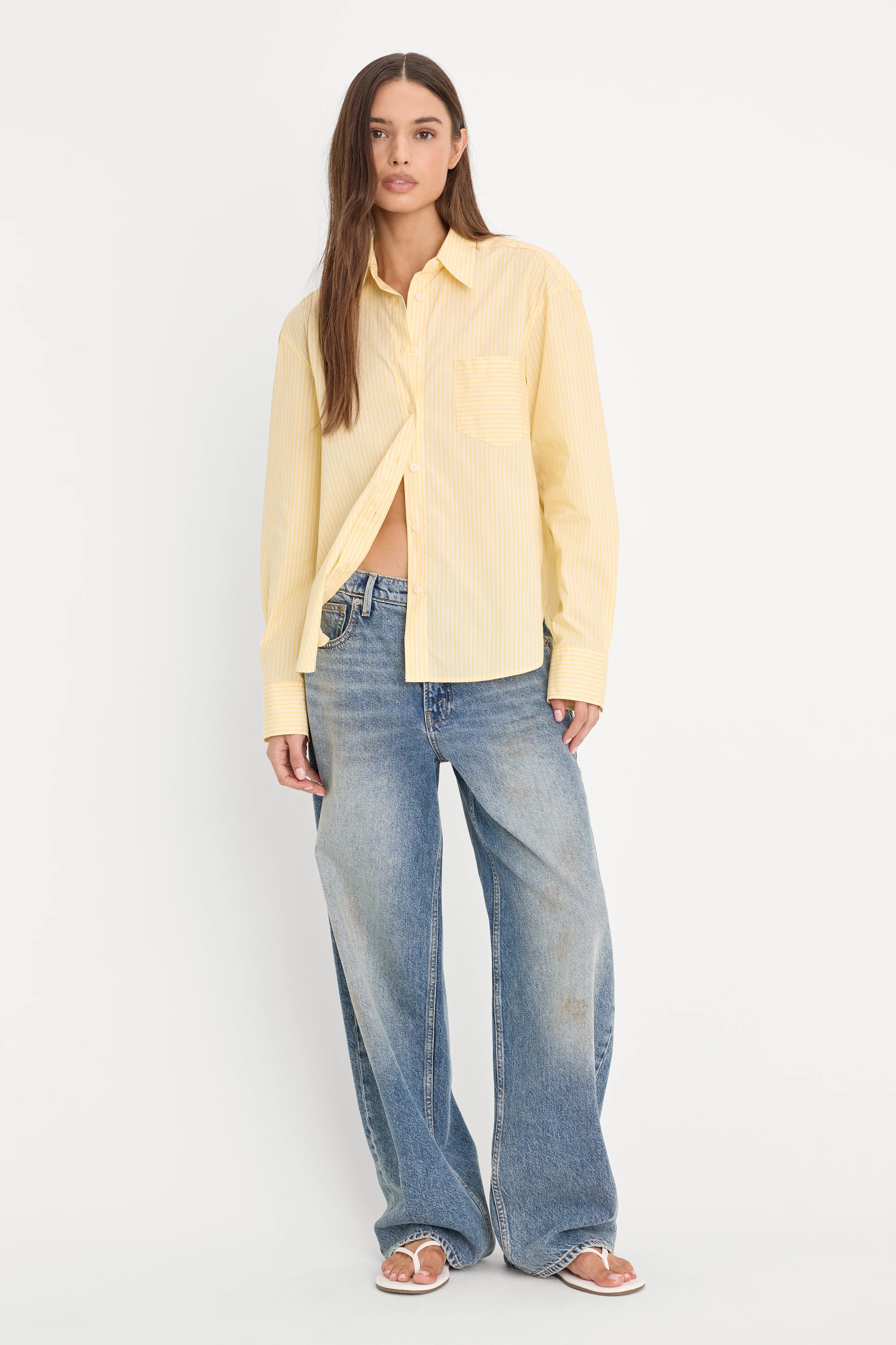 POPLIN CLASSIC BOXY SHIRT | BUTTERBEAM STRIPE