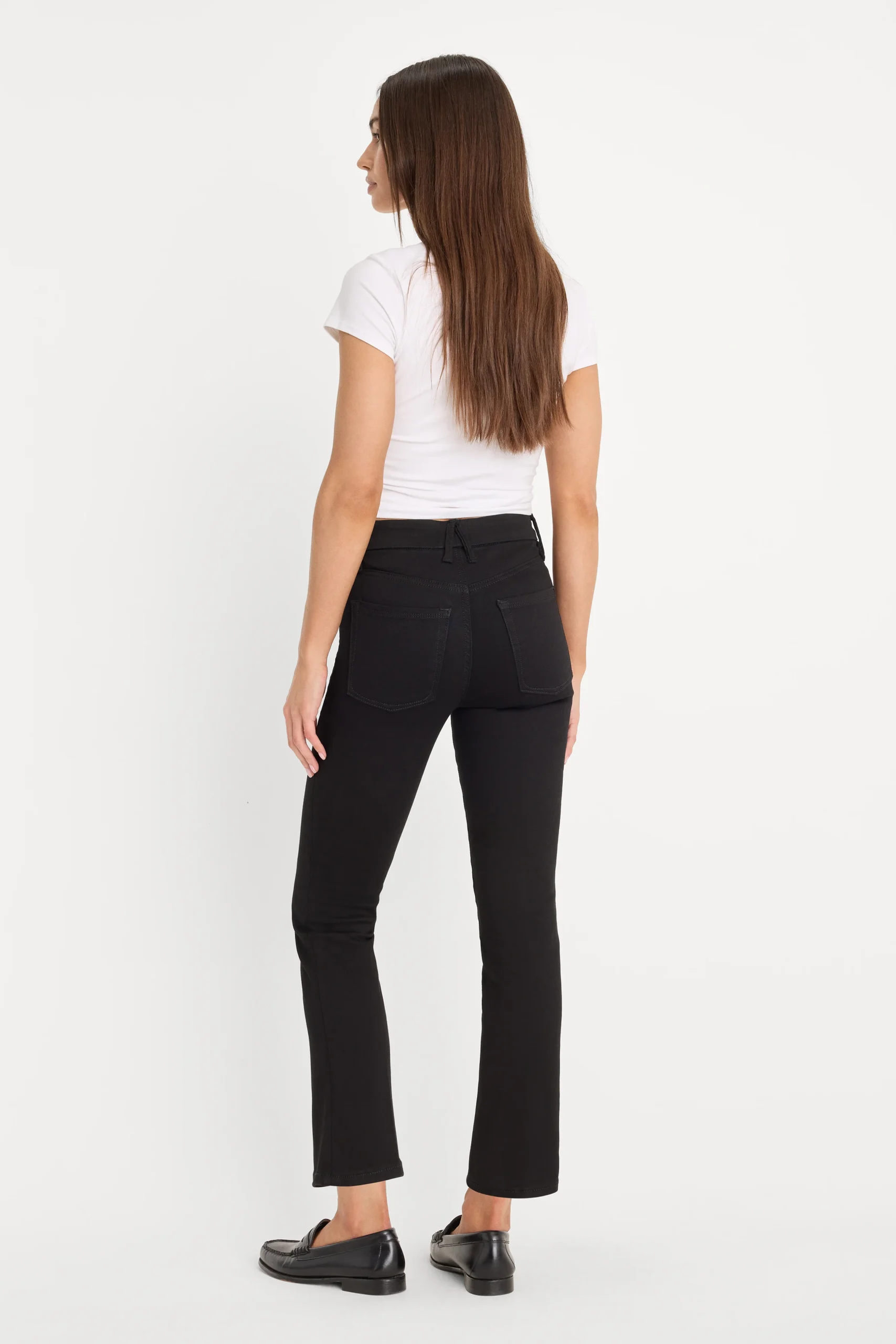 NEVER FADES GOOD LEGS STRAIGHT JEANS | BLACK001 - Image 5