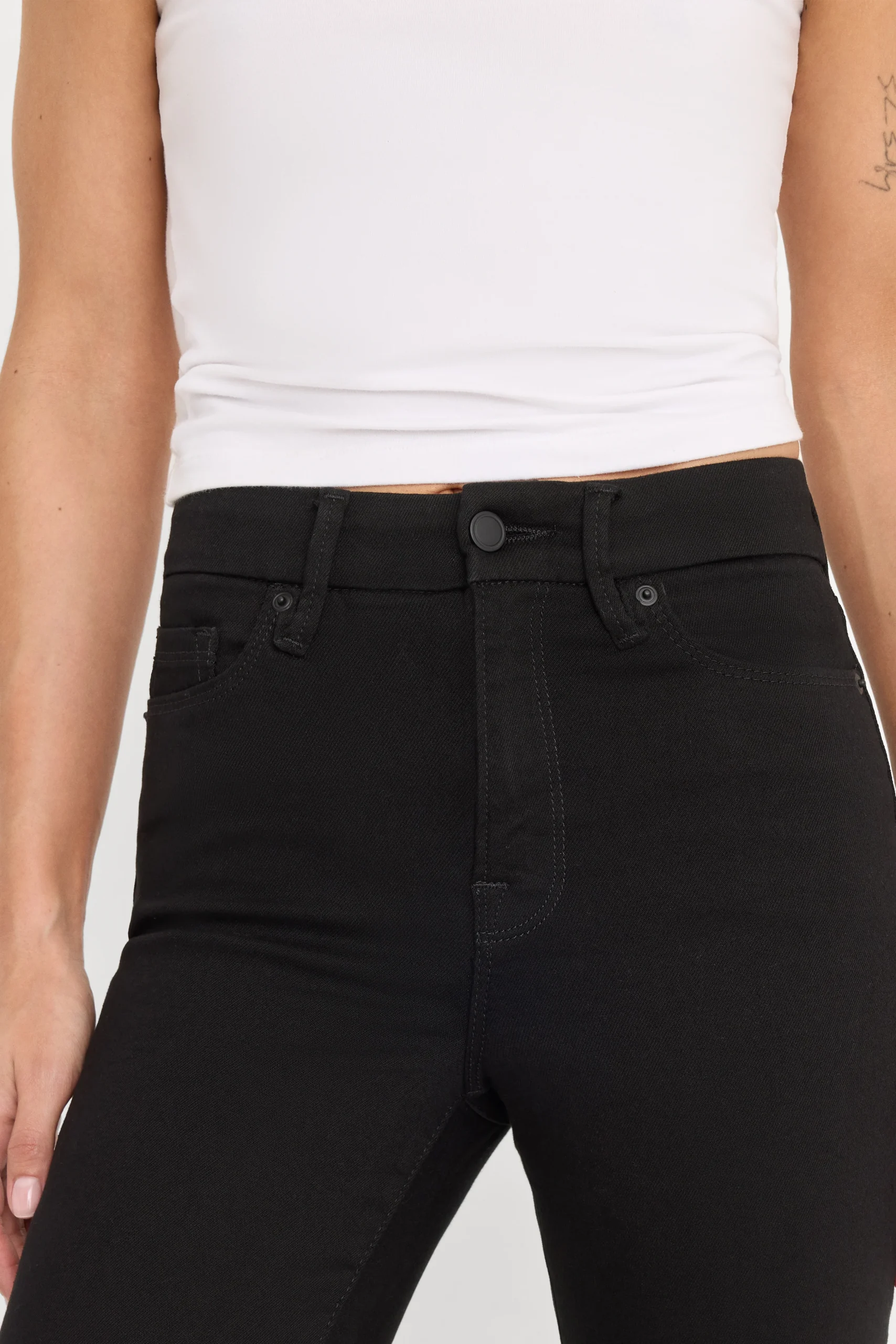 NEVER FADES GOOD LEGS STRAIGHT JEANS | BLACK001 - Image 4