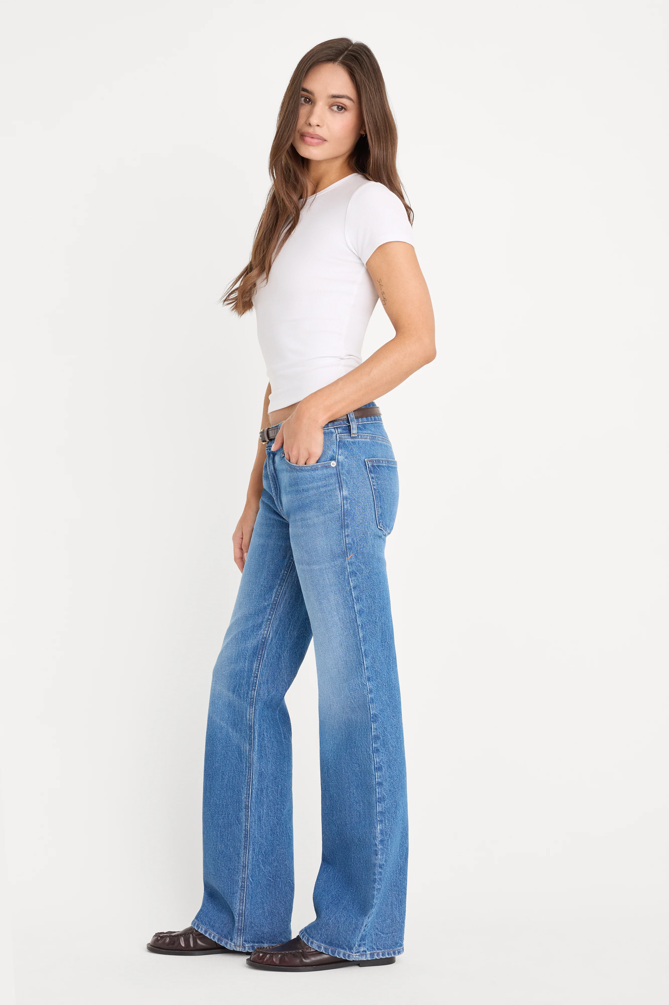 VINTAGE LOW RISE BOOTCUT JEANS | INDIGO1222