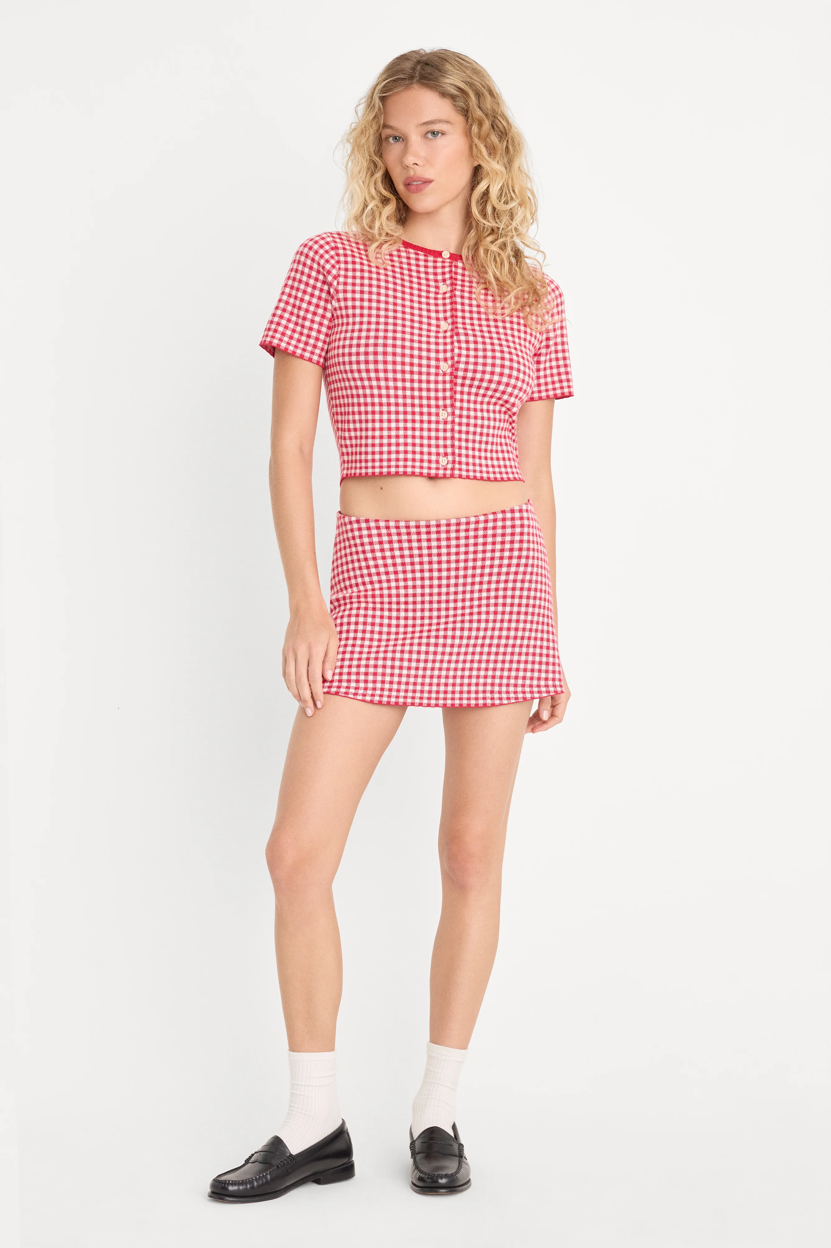 THE KEEPSAKE SKORT | CHERRY GINGHAM