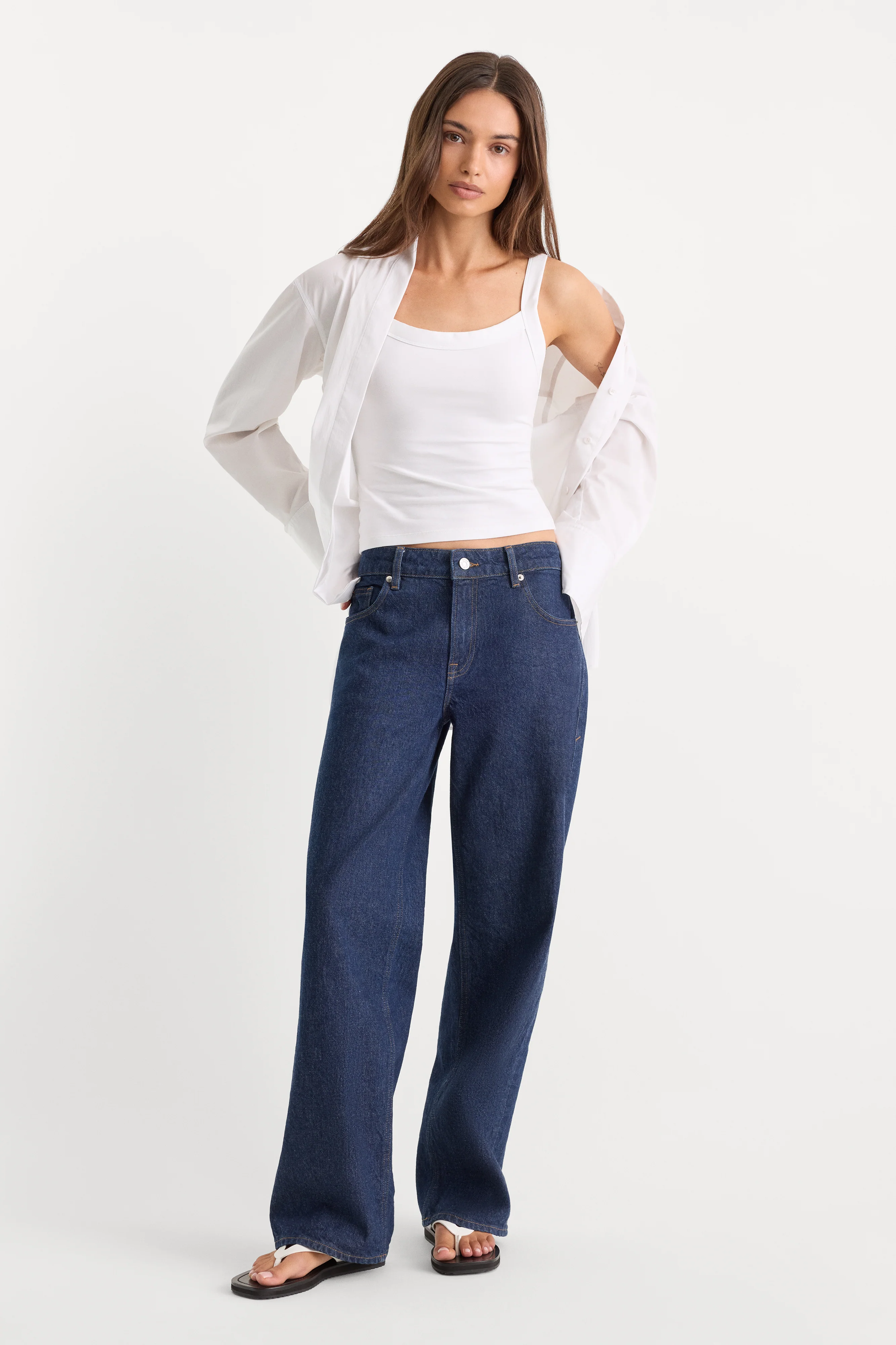 LOW RELAXED STRAIGHT JEANS | RINSE