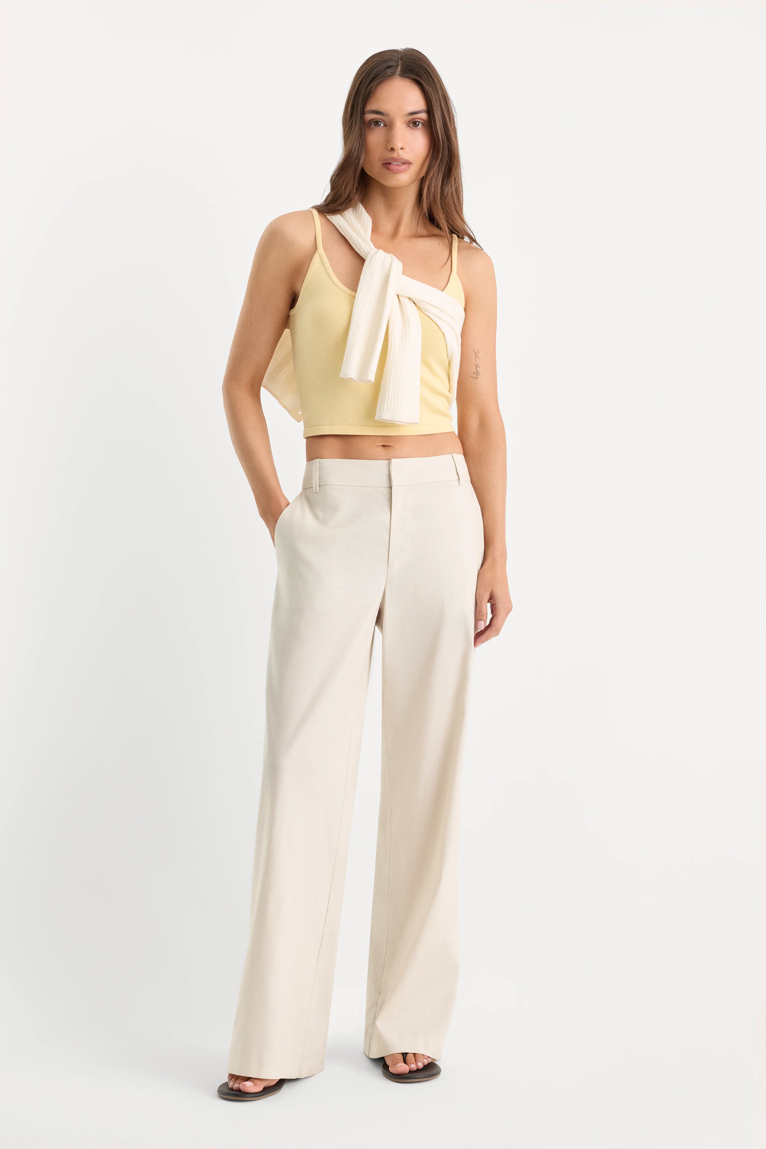 THE WIDE LEG LINEN TROUSER | LINO