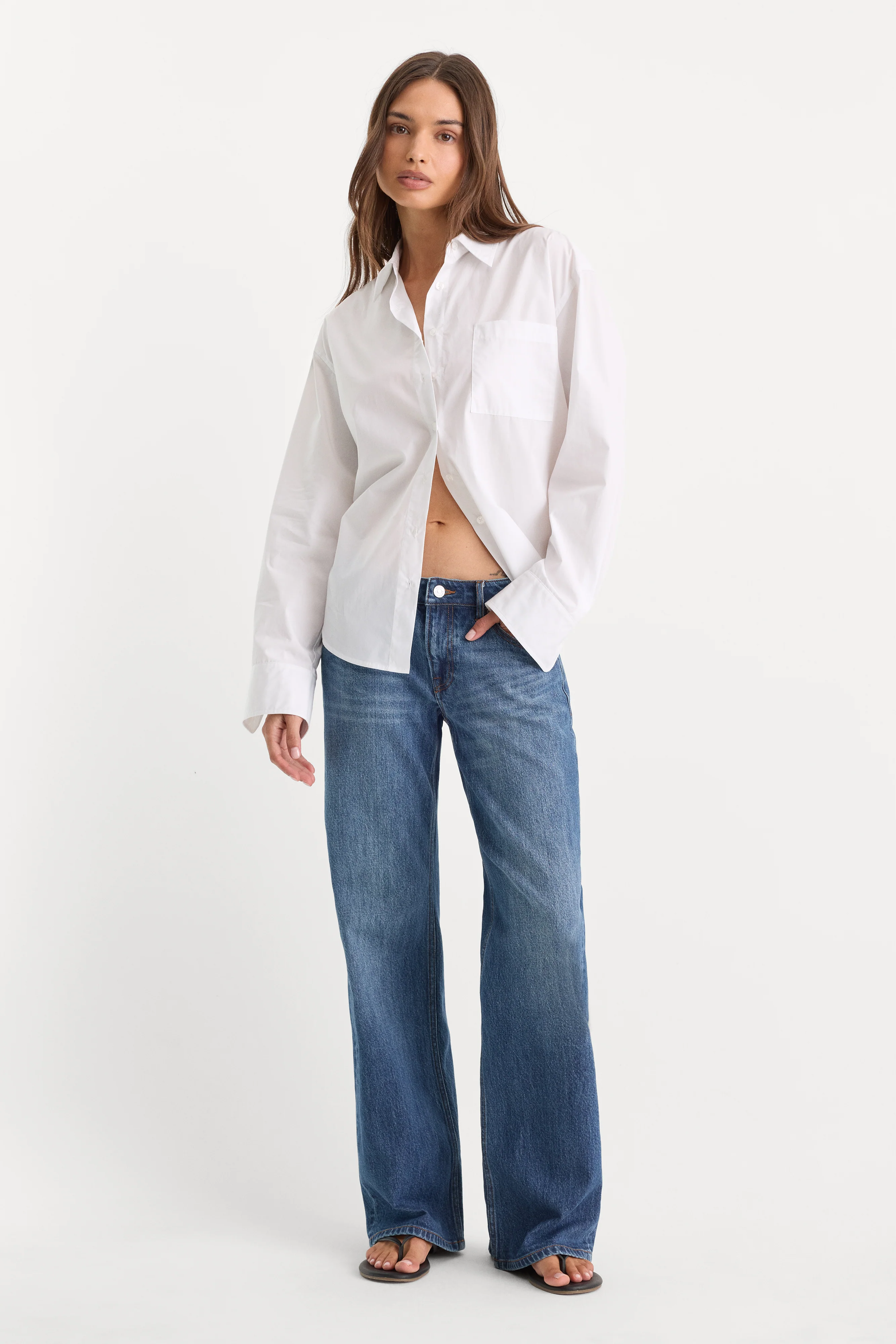 VINTAGE LOW LOOSE JEANS | INDIGO1291