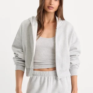 THE ZIP UP SWEATSHIRT | HEATHER GREY