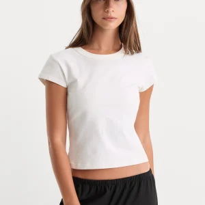 THE CAP SLEEVE TEE | WHITE001
