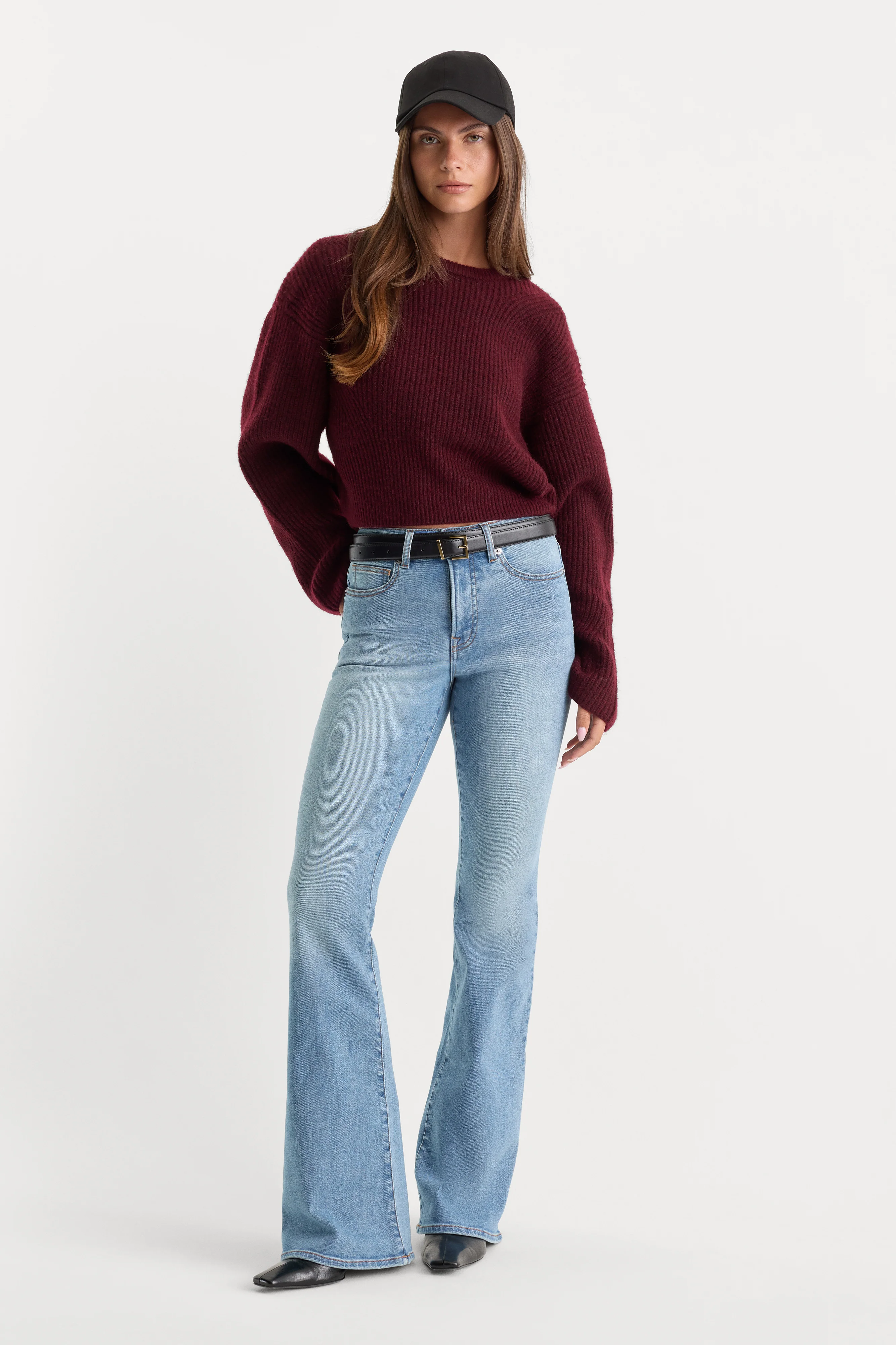 GOOD LEGS FLARE JEANS | INDIGO1290