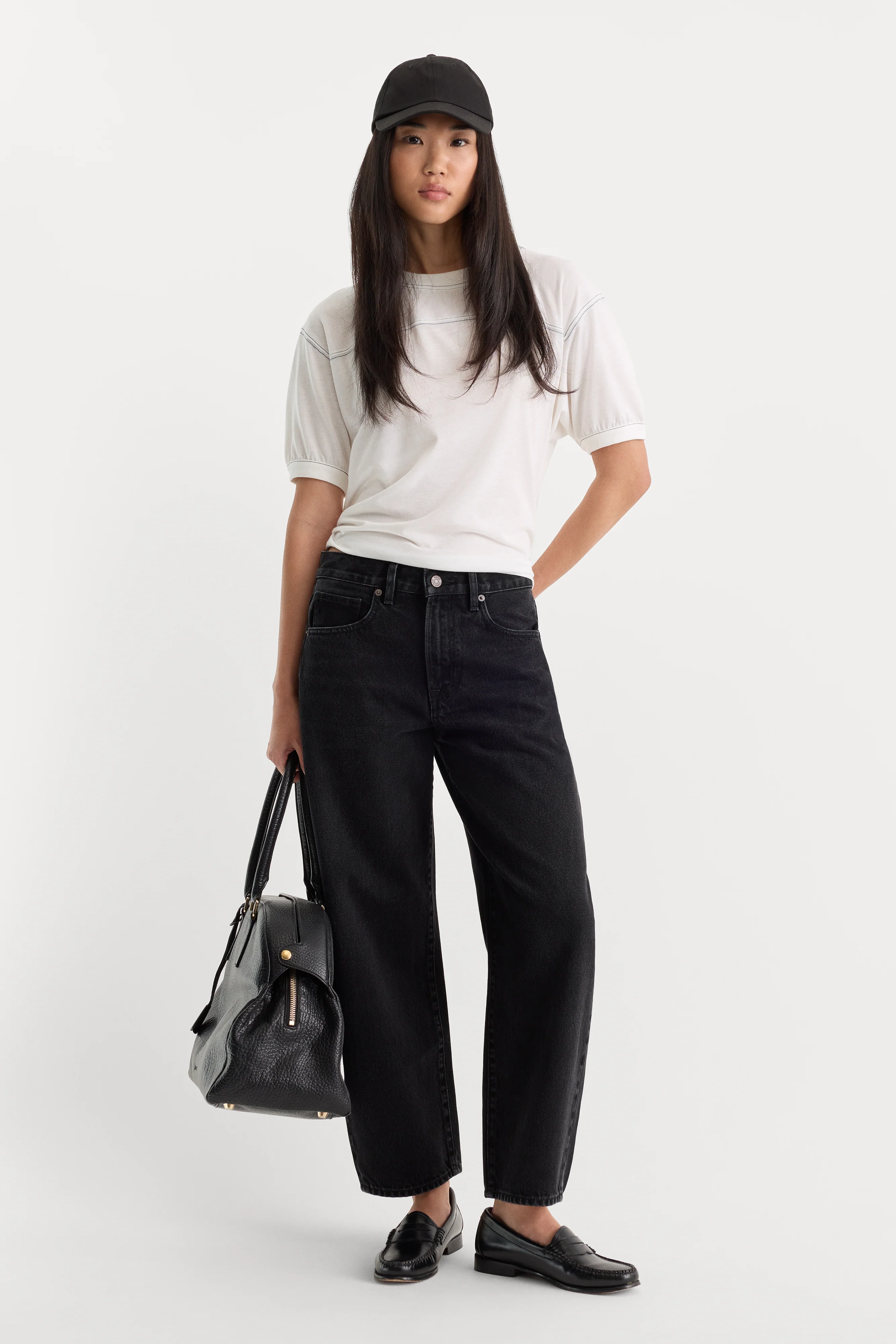 VINTAGE BARREL ANKLE JEANS | FLAT TYRE