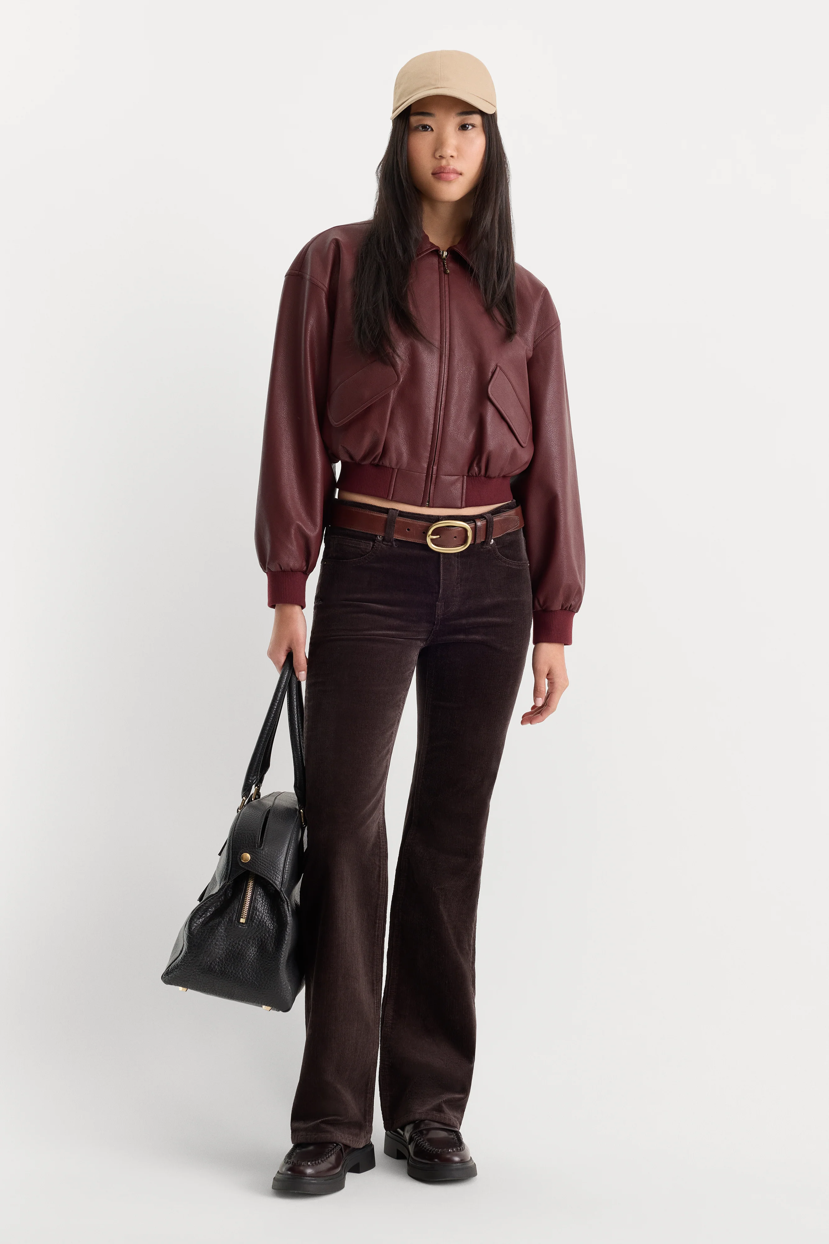 GOOD LOW RISE BOOTCUT CORDUROY PANT | ESPRESSO