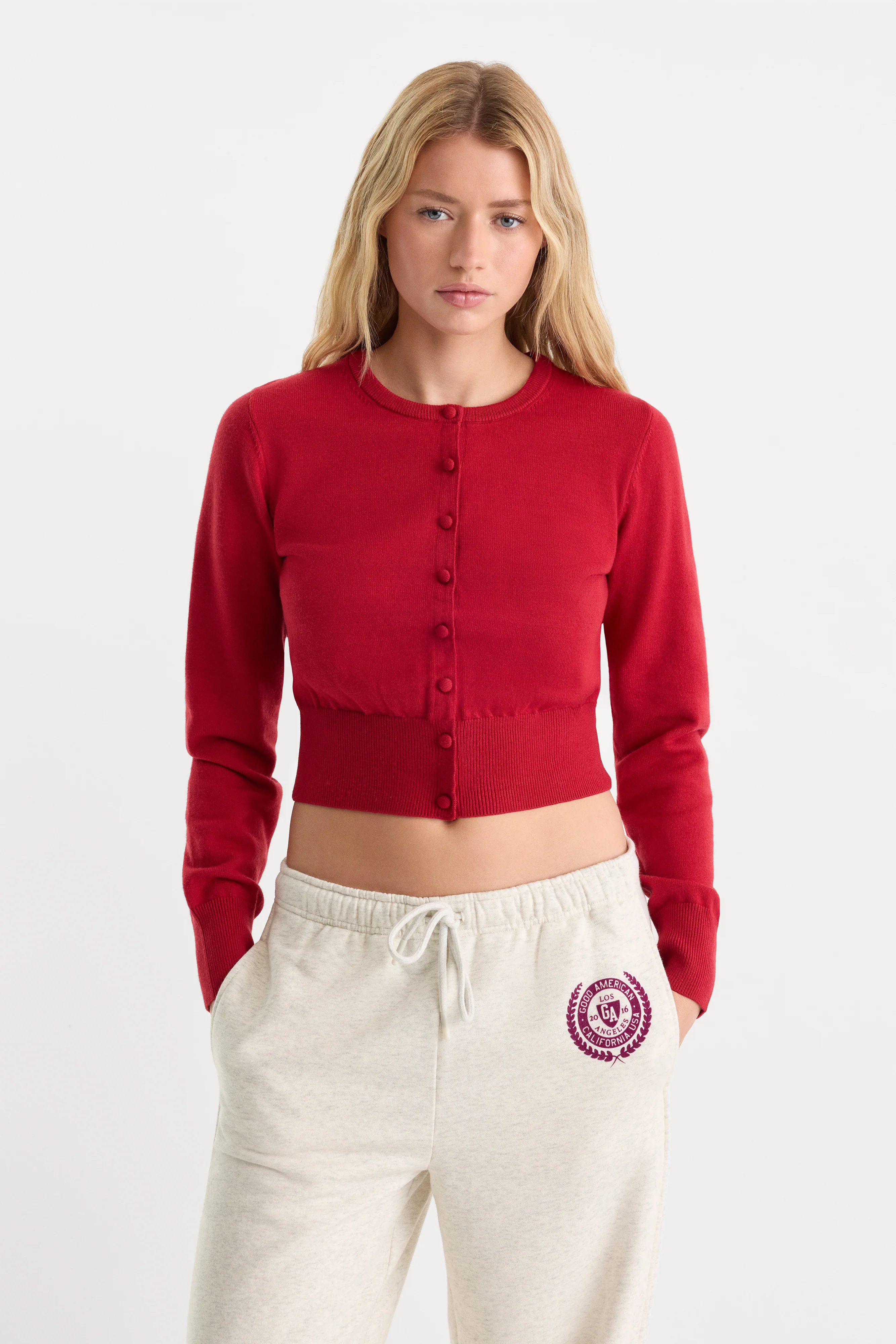 THE FINE KNIT CARDIGAN | CRIMSON ROSE