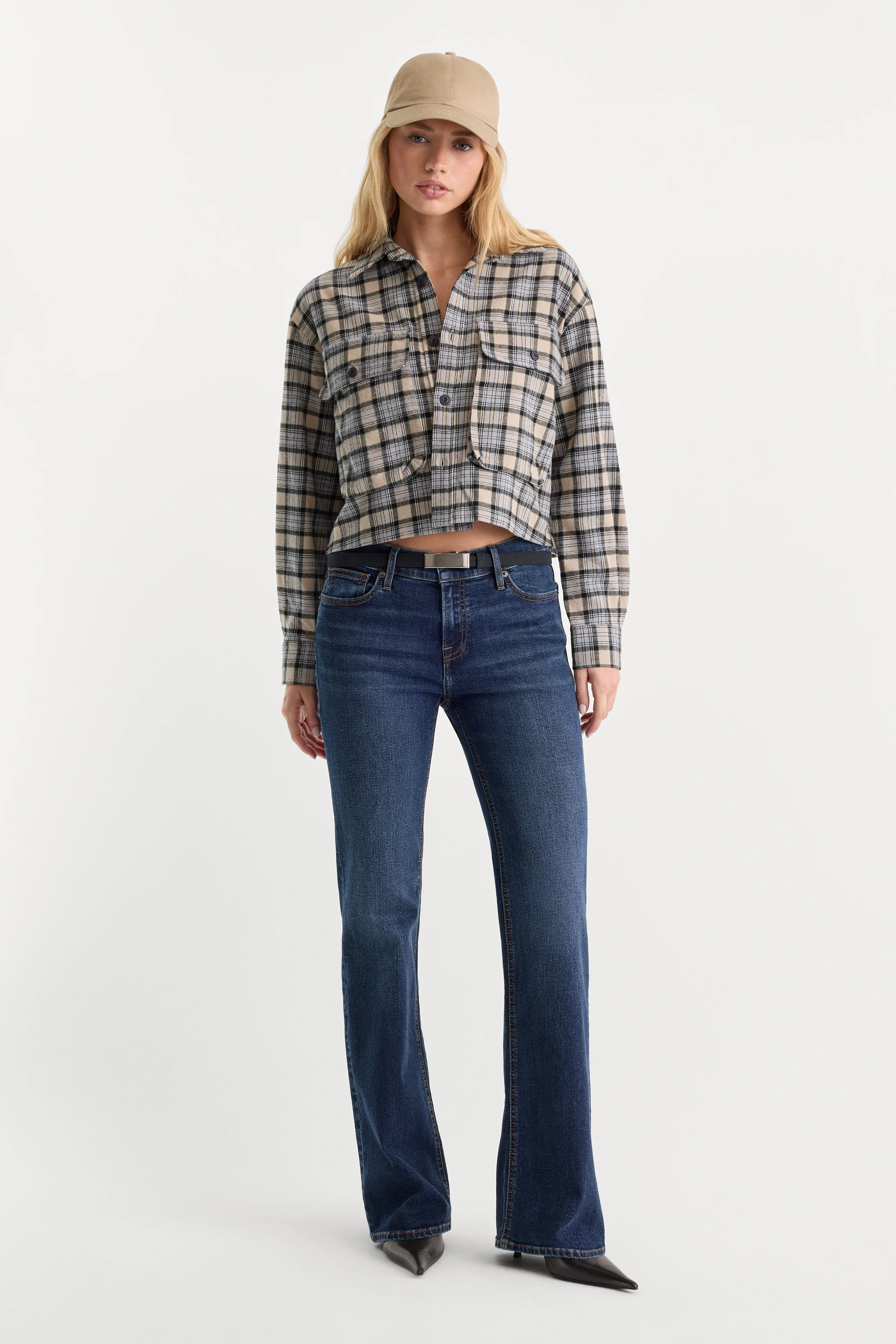 GOOD LOW RISE BOOTCUT JEANS | UMBER