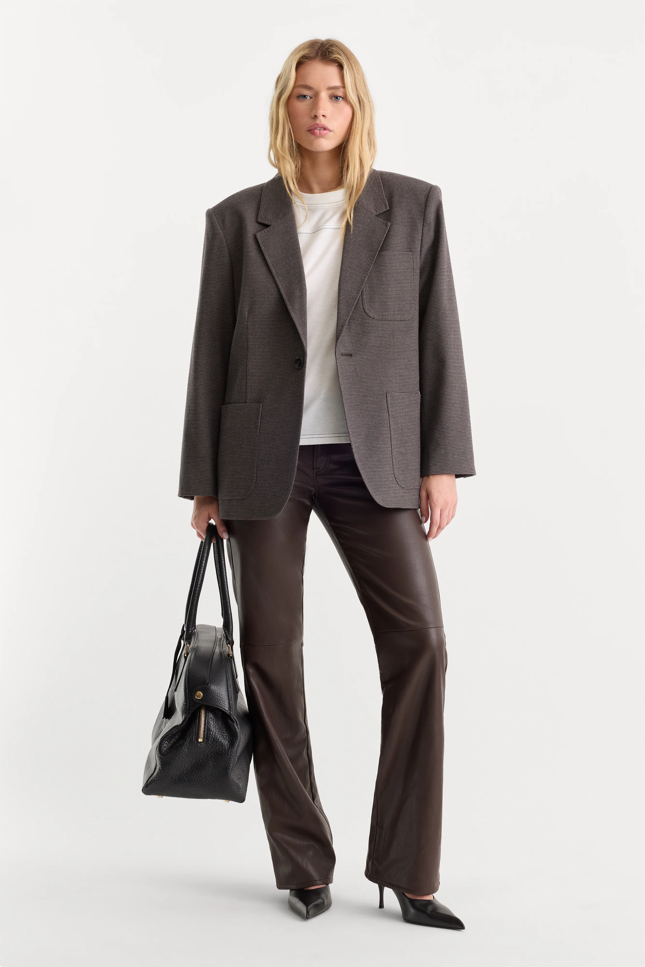 BETTER THAN LEATHER LOW RISE BOOTCUT PANT | ESPRESSO