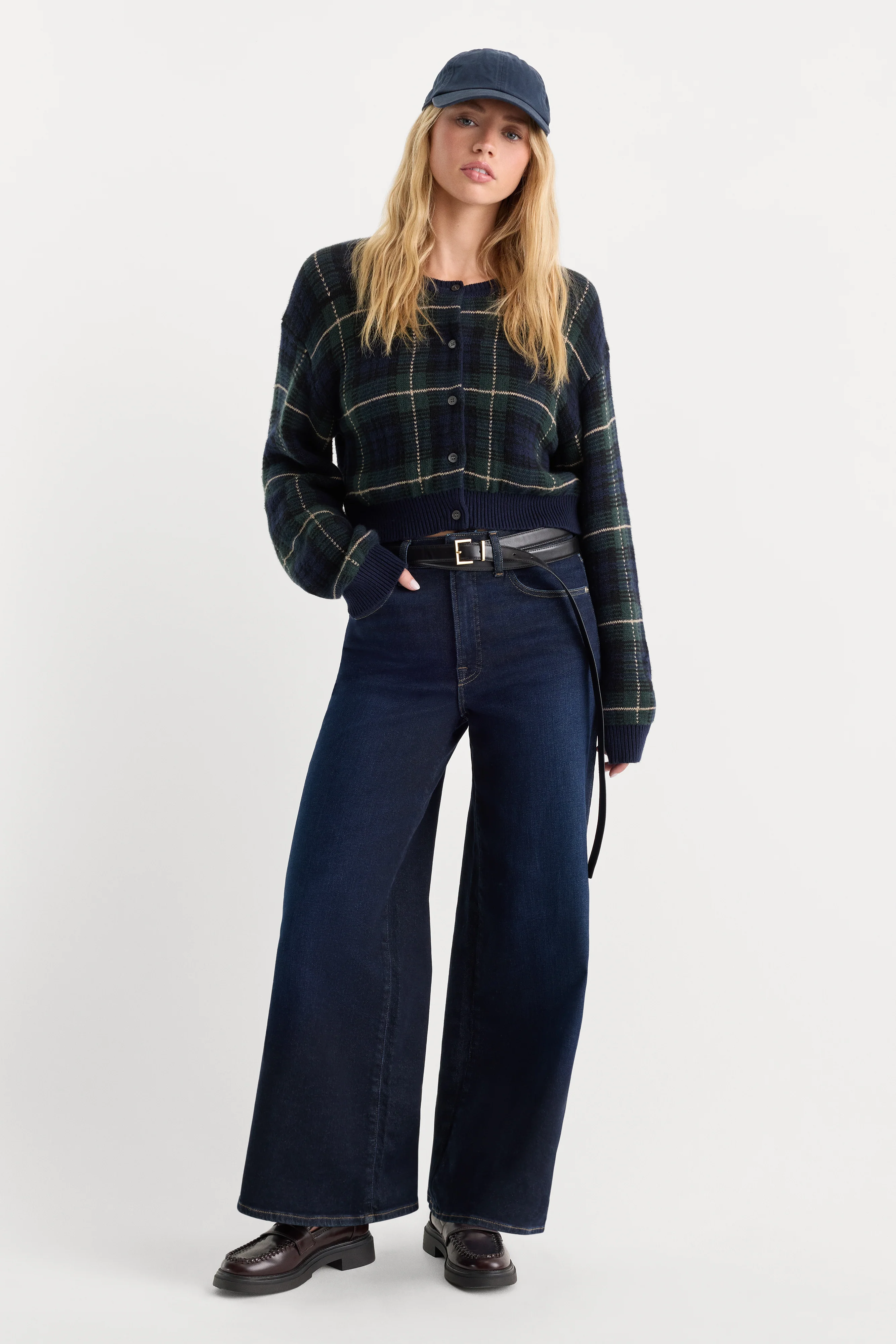 GOOD WAIST PALAZZO ANKLE JEANS | RINSE