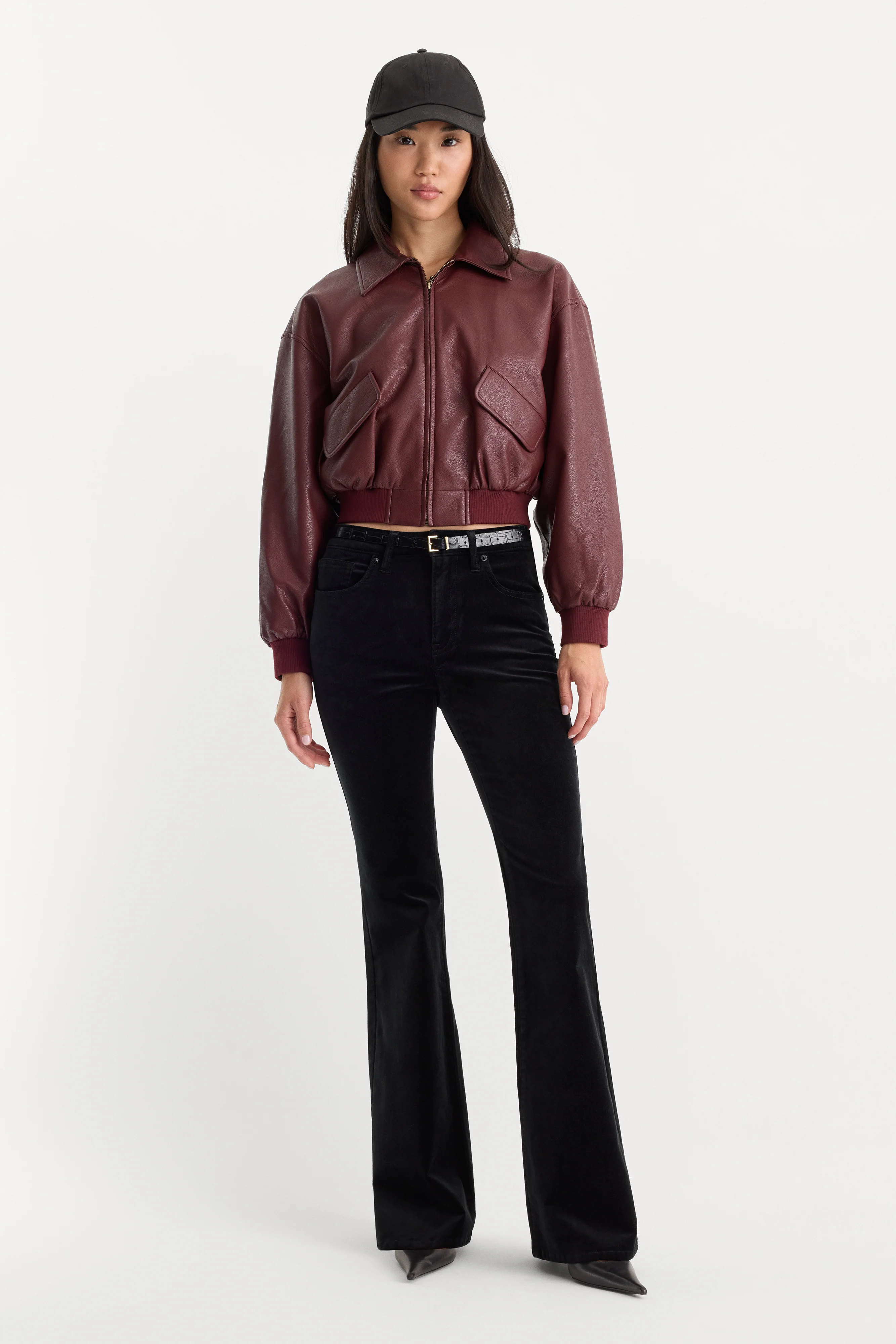 VELVET GOOD LEGS FLARE PANT | BLACK