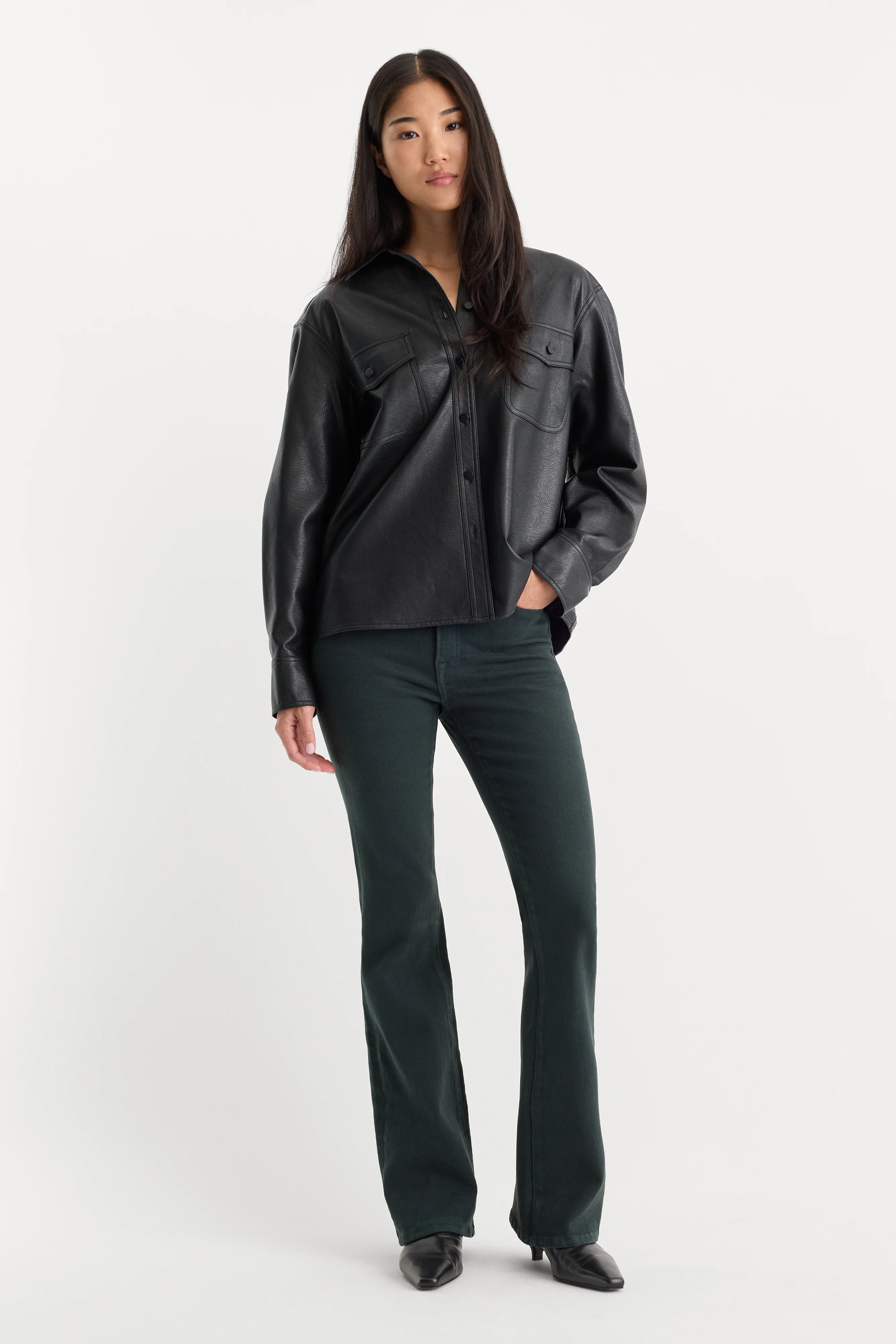 GOOD CLASSIC BOOTCUT JEANS | FOREST GREEN