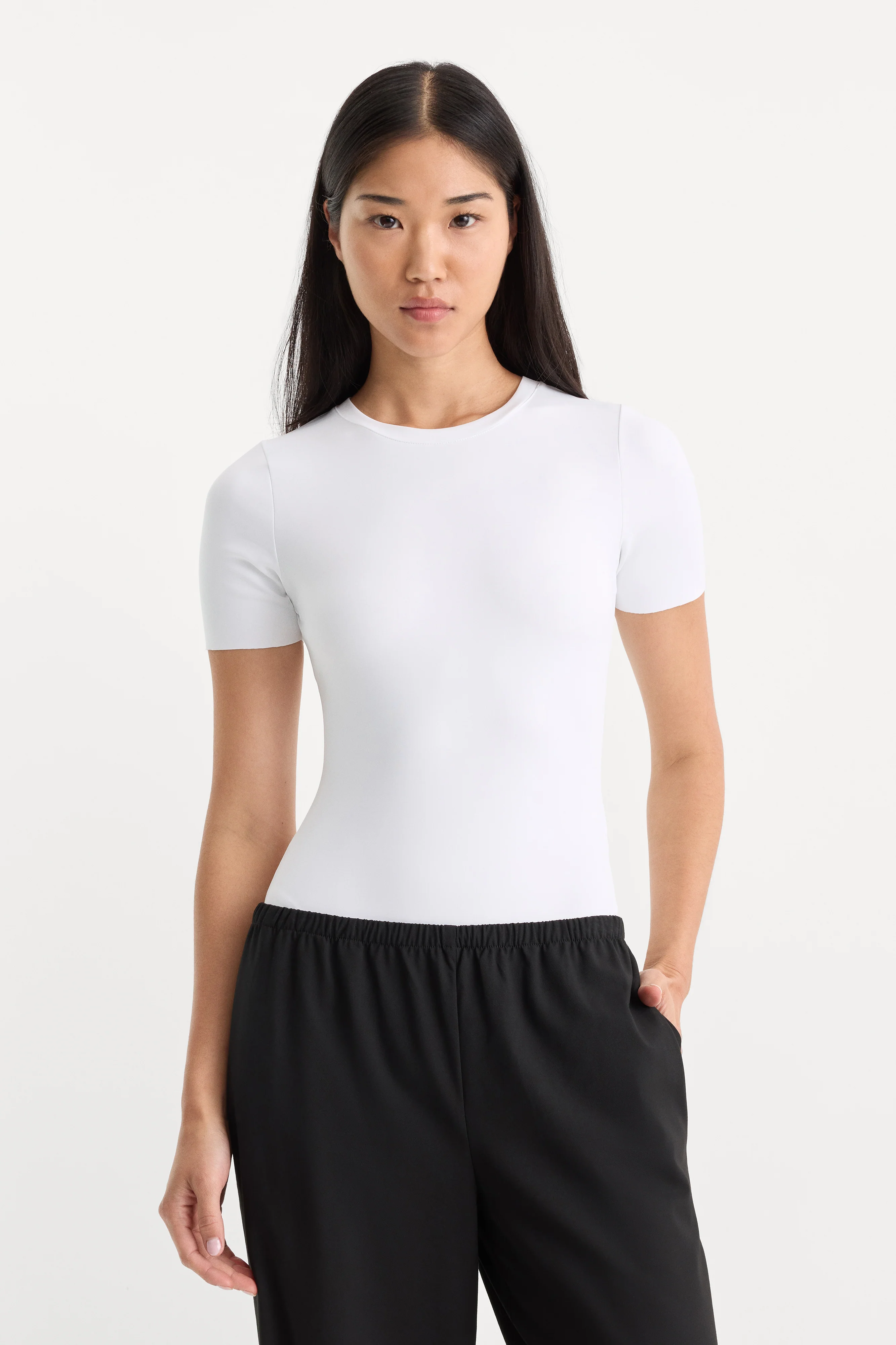 THE SCULPTING MODERN BODYSUIT | WHITE