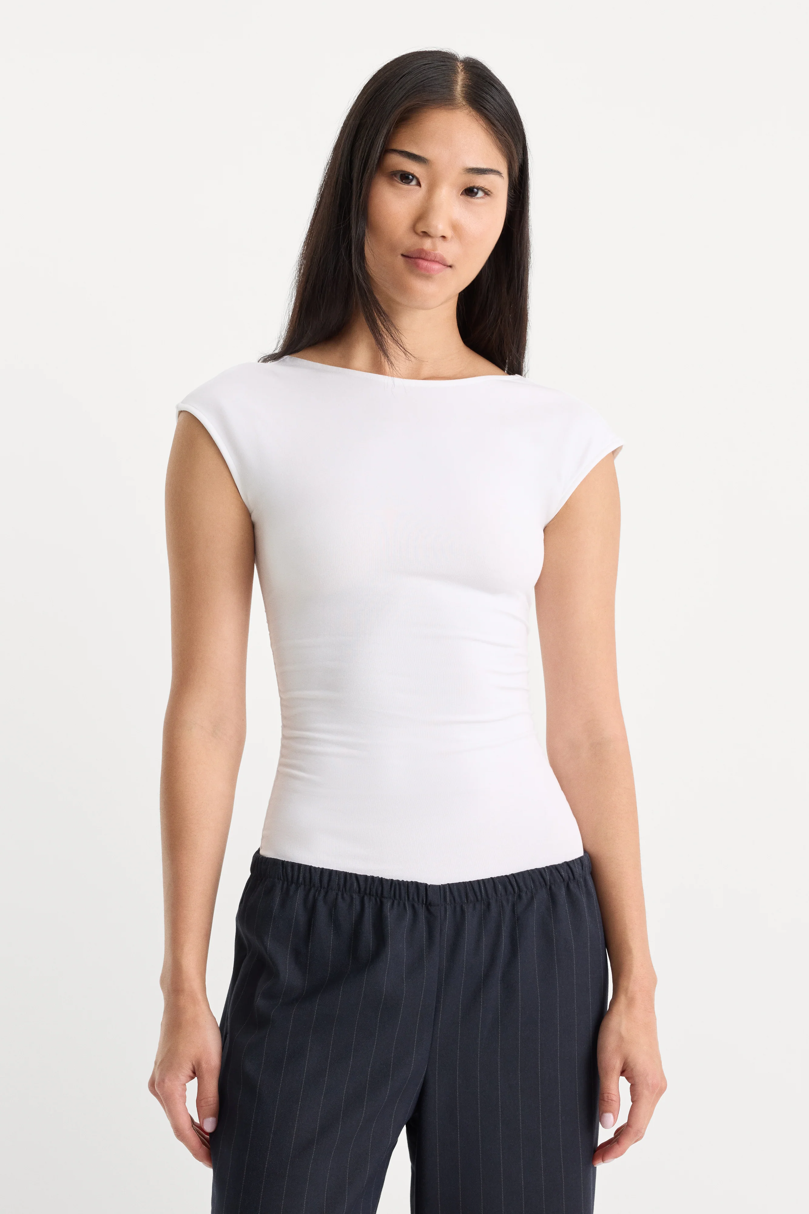 THE OPEN BACK BODYSUIT | WHITE001
