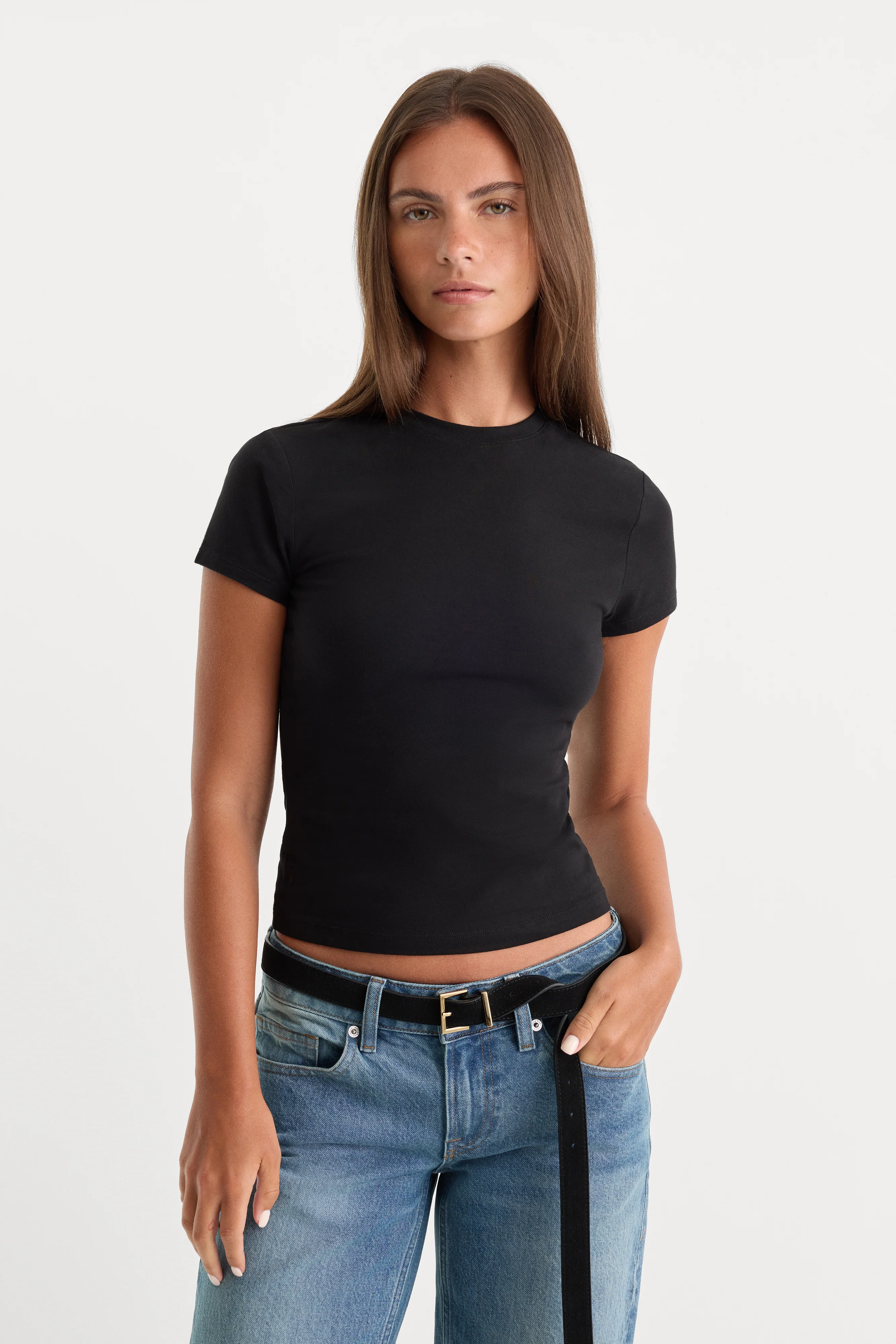 THE BABY TEE | BLACK