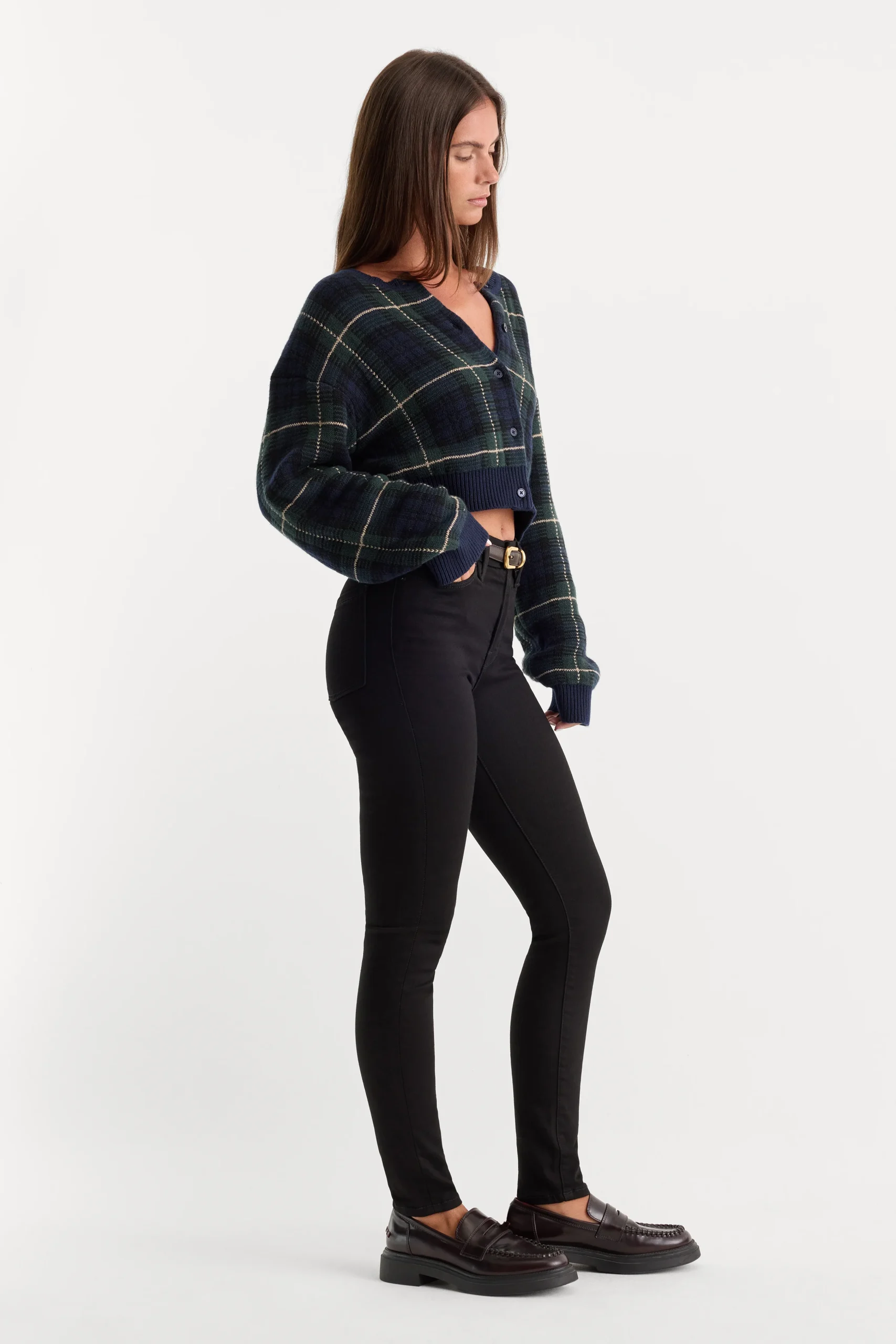 NEVER FADE GOOD LEGS SKINNY JEANS | BLACK - Image 5
