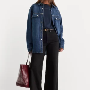 NEVER FADE GOOD WAIST PALAZZO JEANS | BLACK