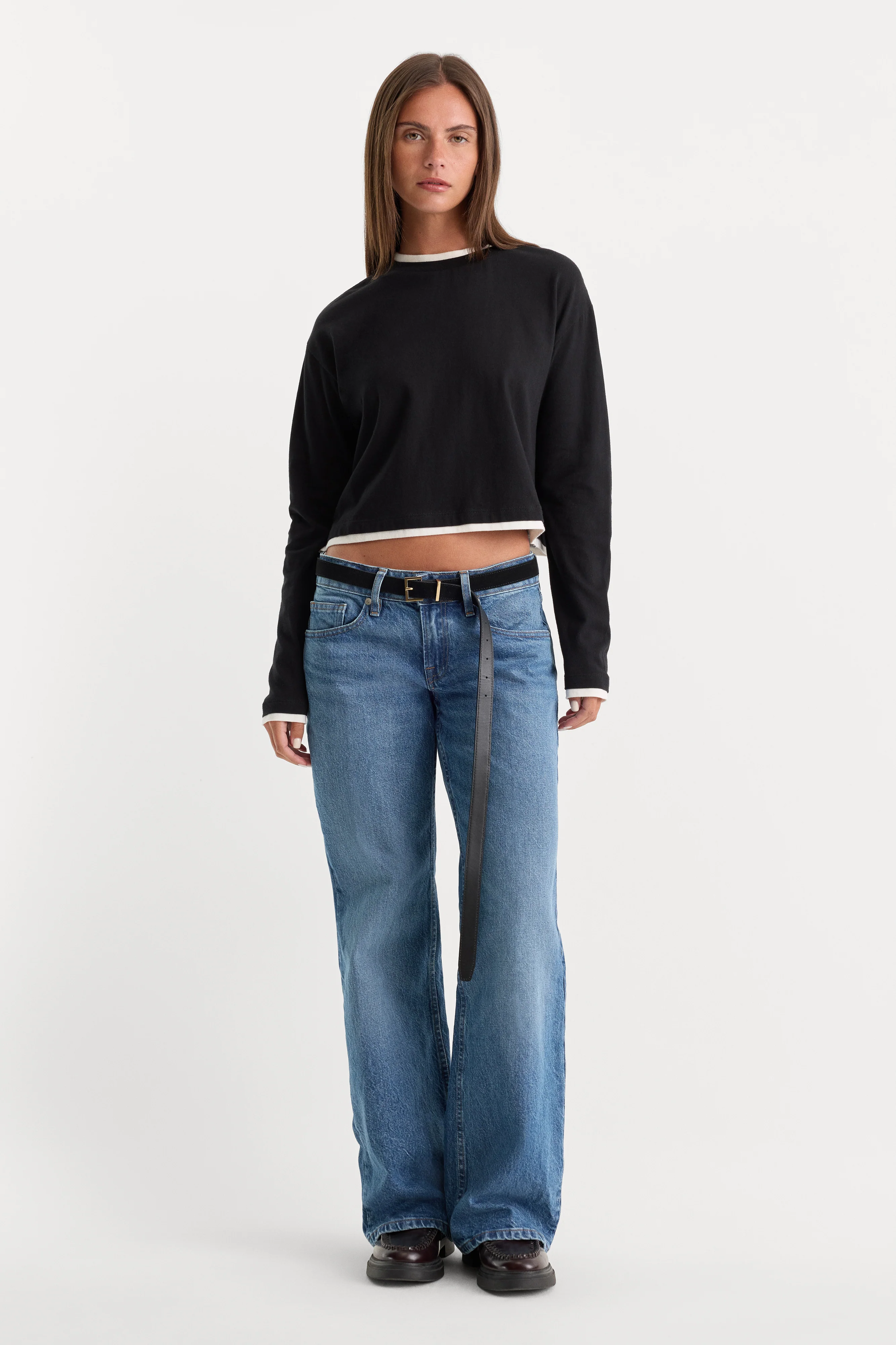 VINTAGE LOW LOOSE JEANS | INDIGO1224