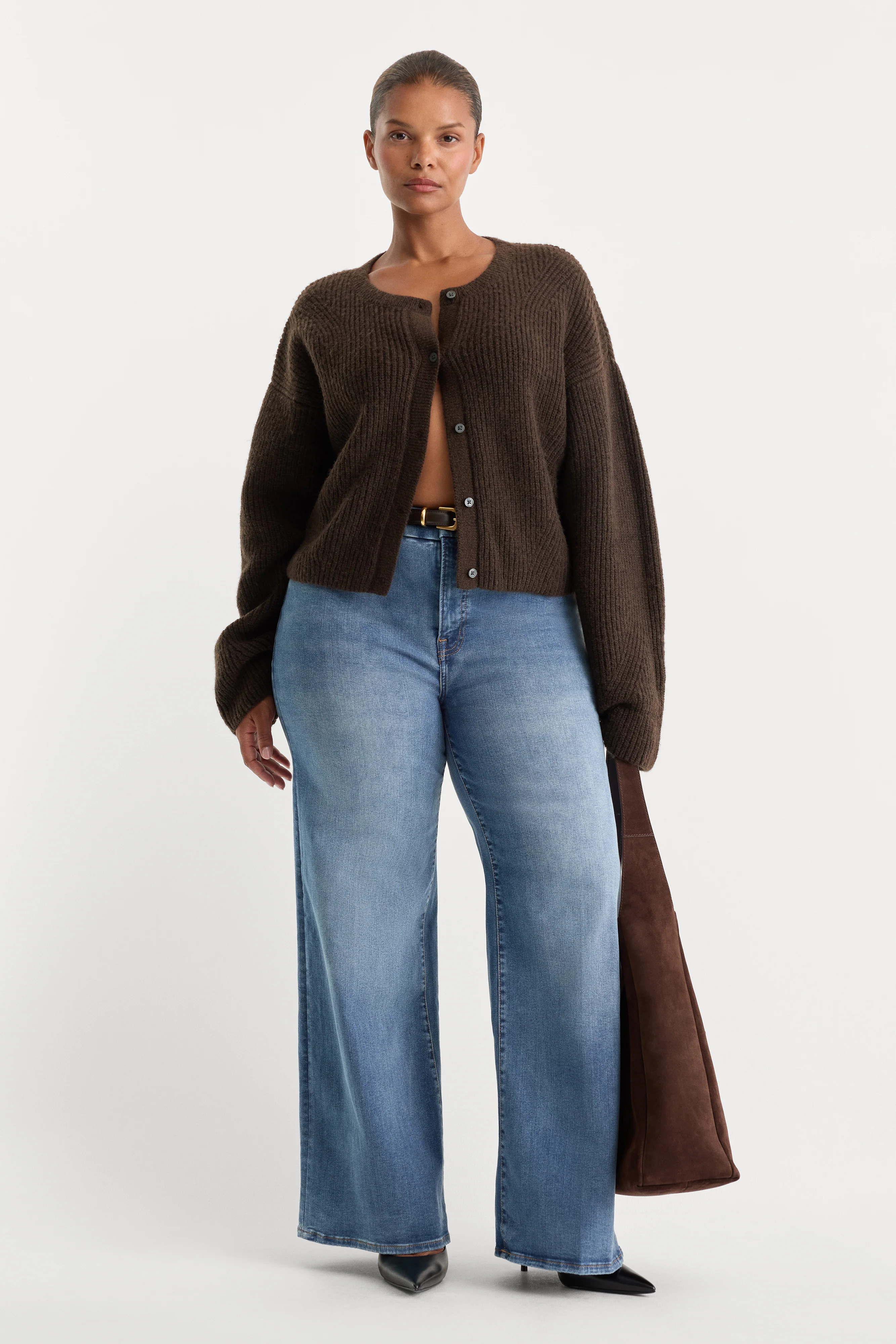 ALWAYS FITS SLIM PALAZZO JEANS | TAWNY