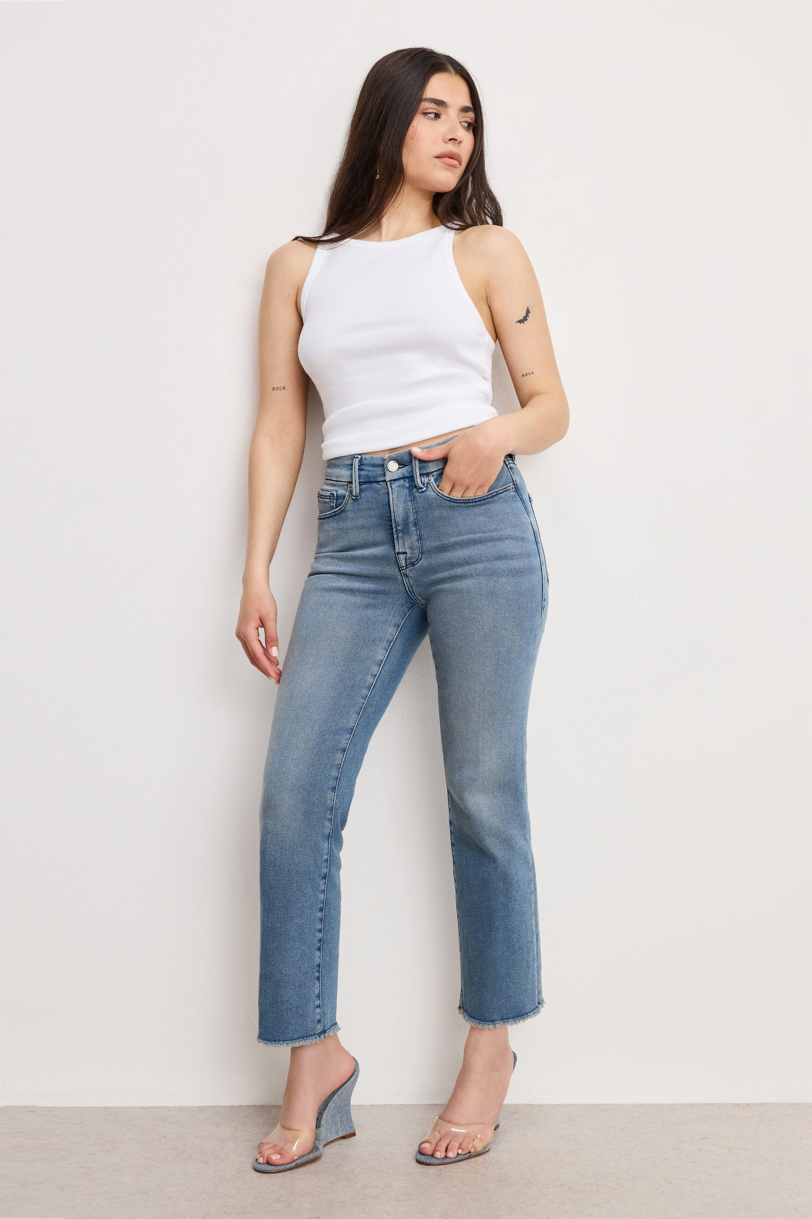 GOOD PETITE STRAIGHT JEANS | BLUE449
