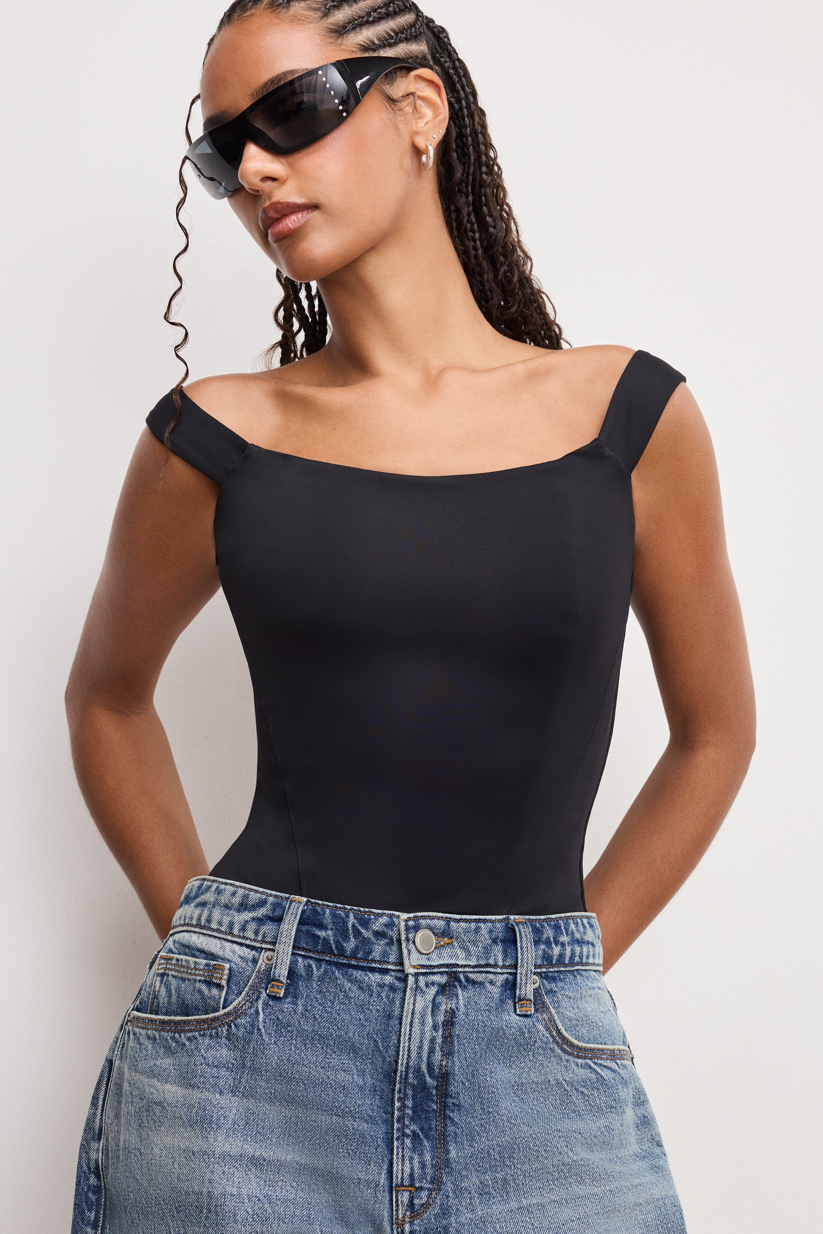 SCULPTING CORSET BODYSUIT | BLACK001