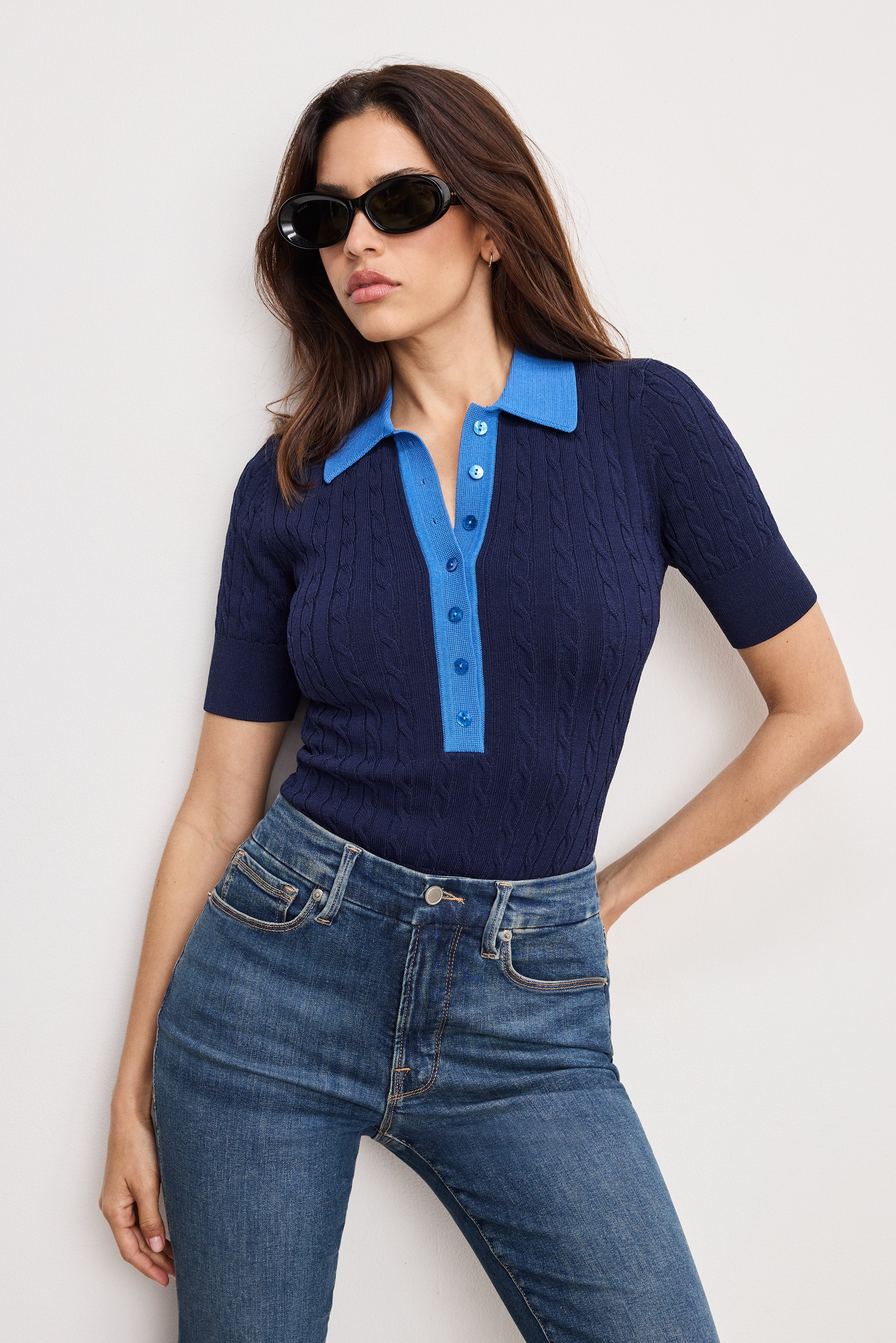 CABLE KNIT BODYSUIT | MIDNIGHT002
