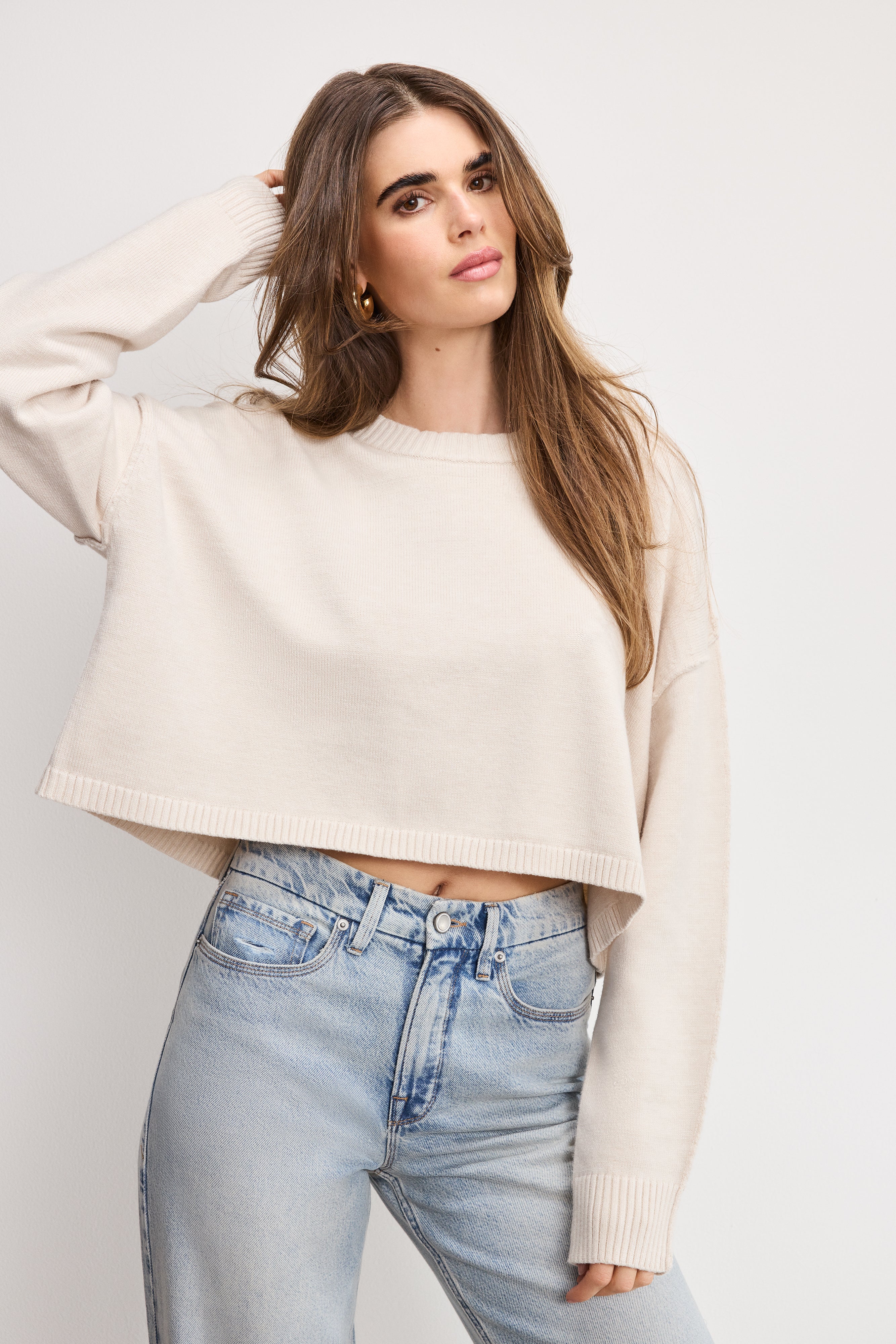 COZY KNIT CREW NECK | VANILLA001