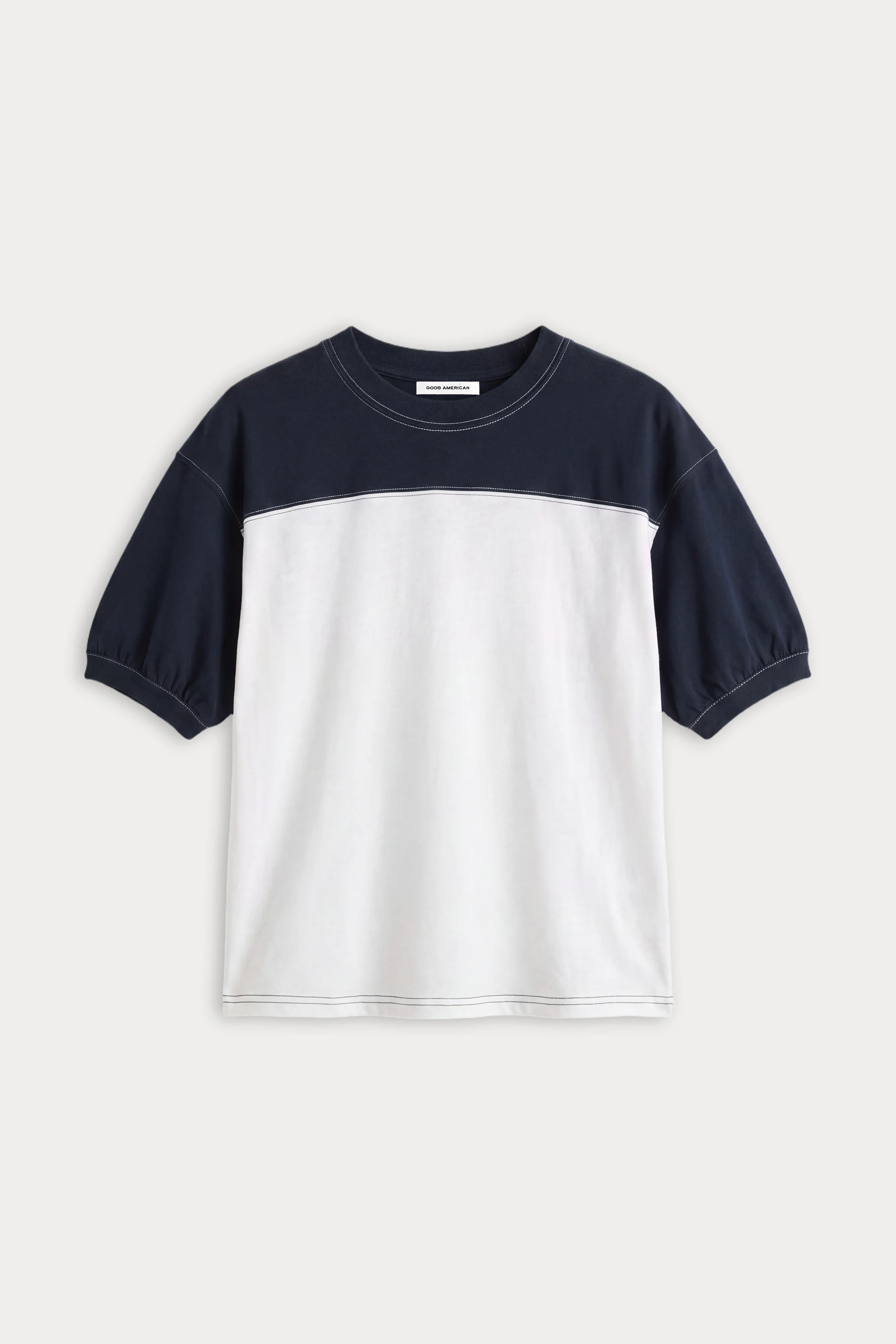 THE COLORBLOCK GYM TEE | NAVY WITH CHALK